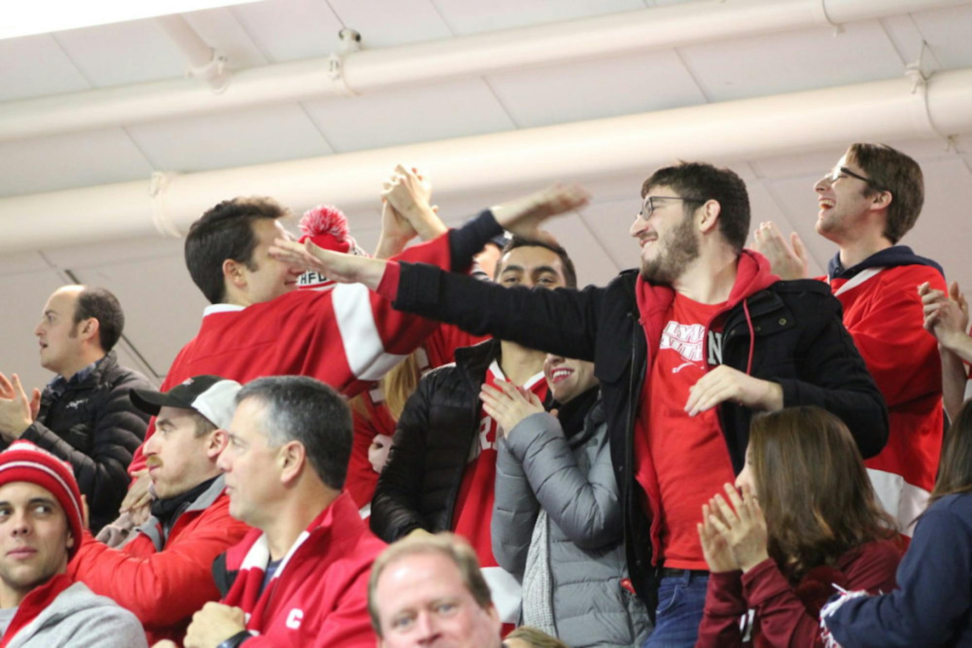 Cornell fans at