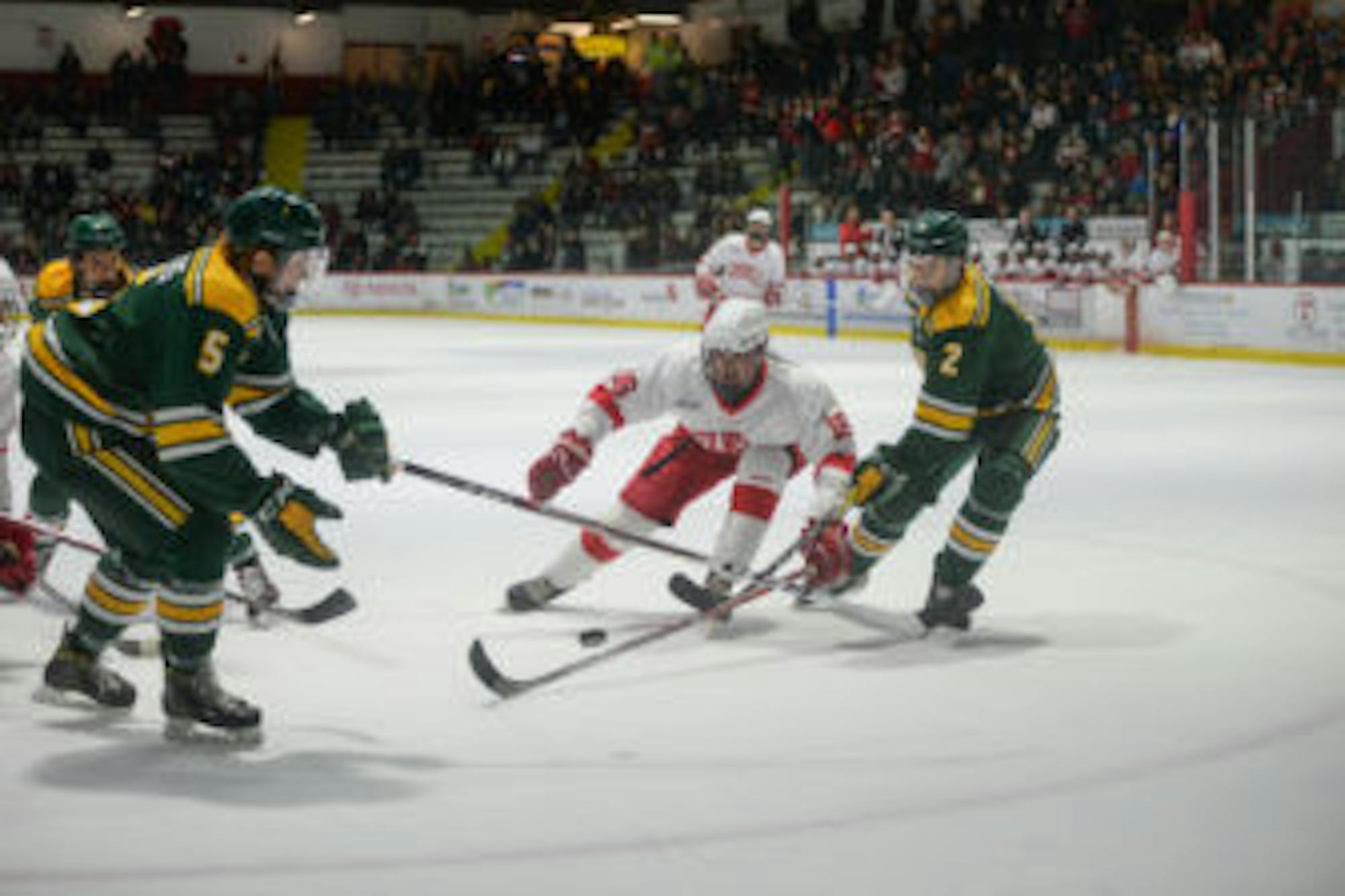 Men‘s Hockey against Clarkson on Friday, March 10 ( Brittney Chew/ Sun Senior Photographer) Download permissions