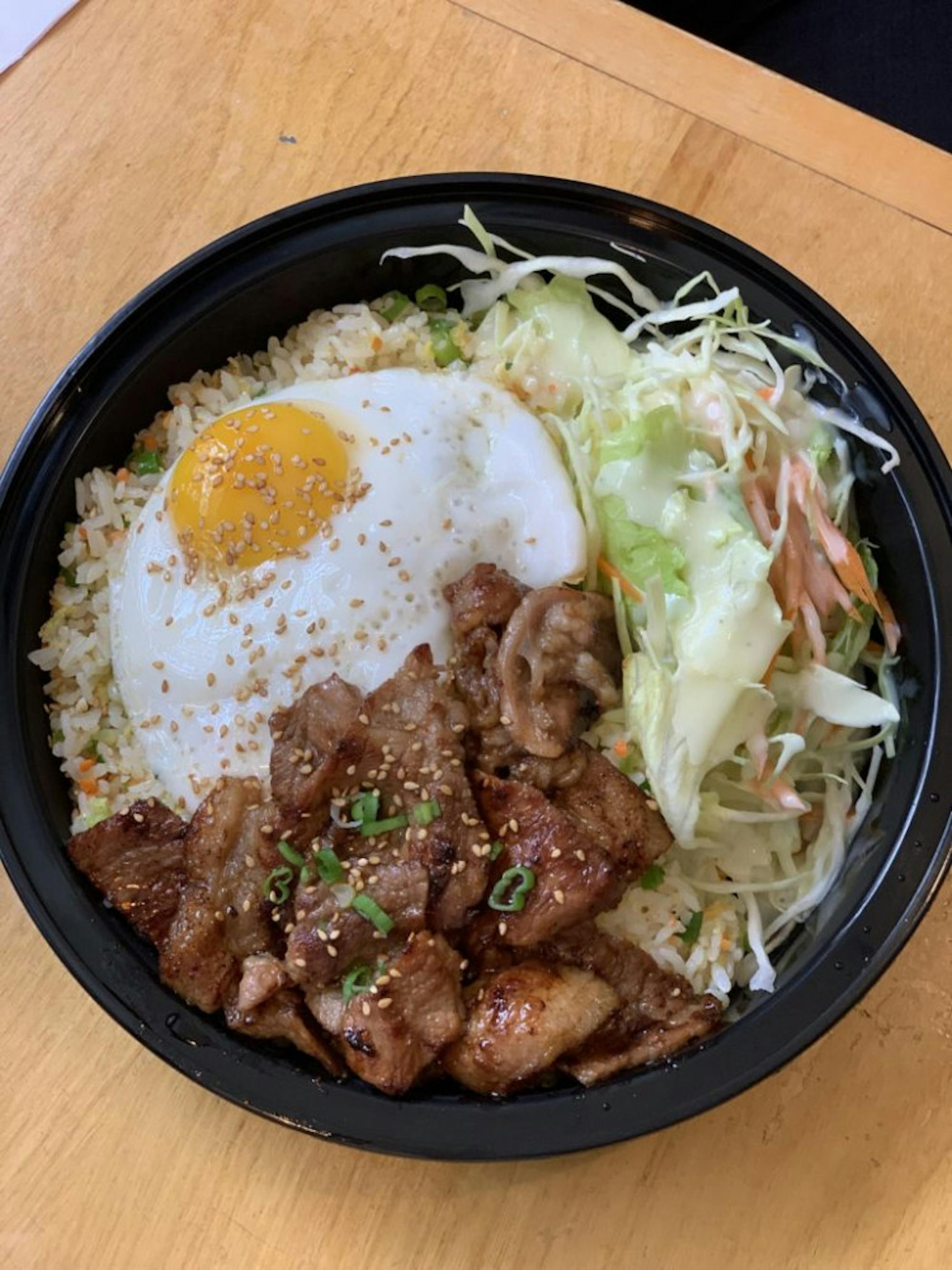 Fried rice and barbecued pork. (Sadie Groberg/Sun Contributor)