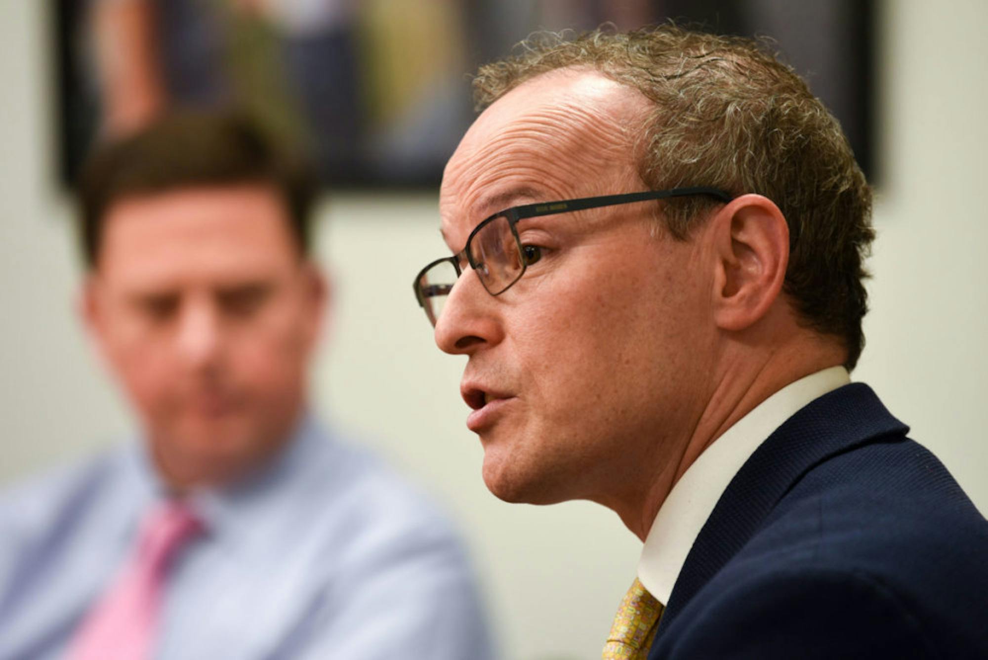 Vice president for university relations Joel Malina speaks during an interview with The Sun at Day Hall Nov. 12, 2019.