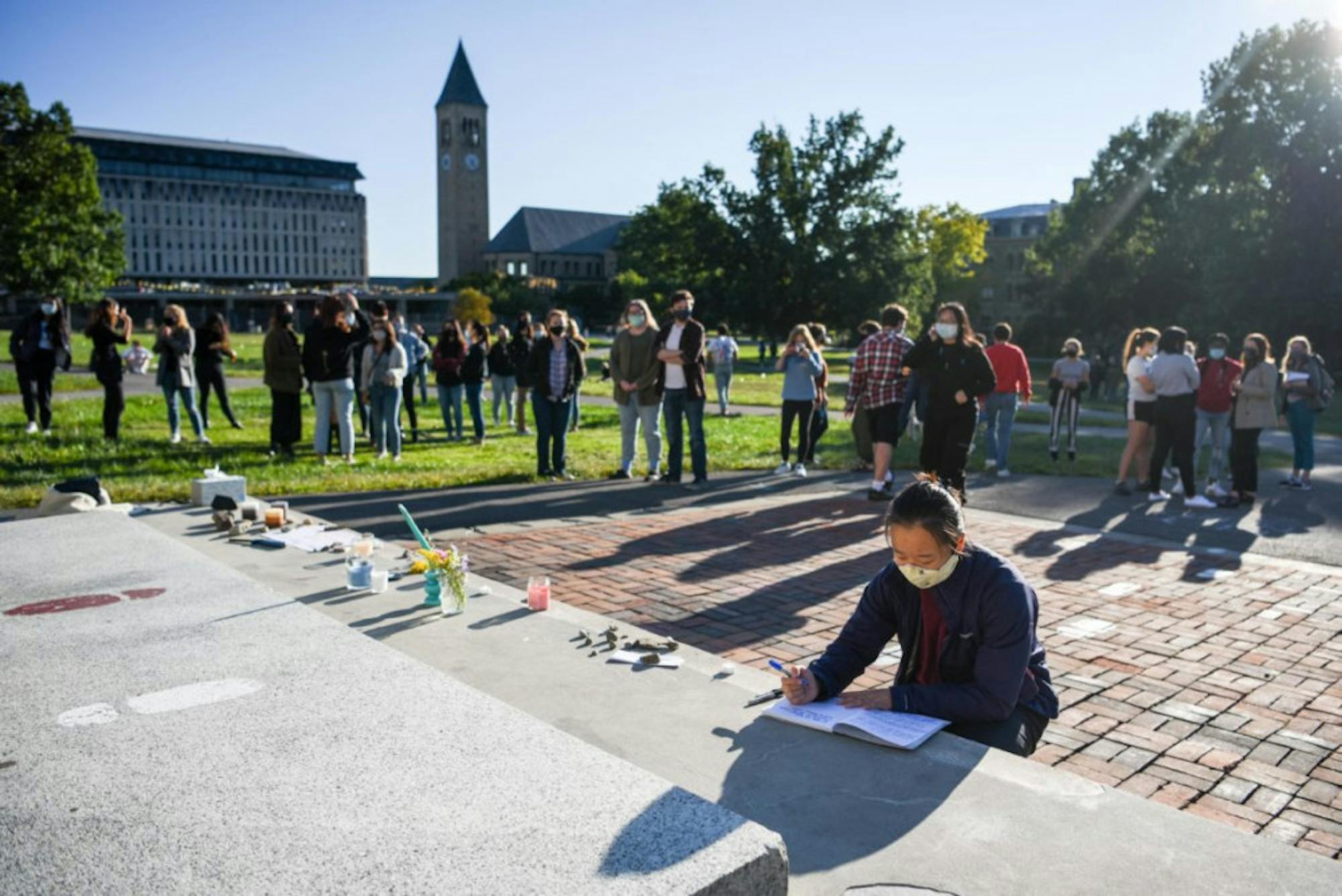 As news spread of Justice Ruth Bader Ginsburg’s '54 death Friday night, students planned a vigil for the next afternoon to honor her memory.