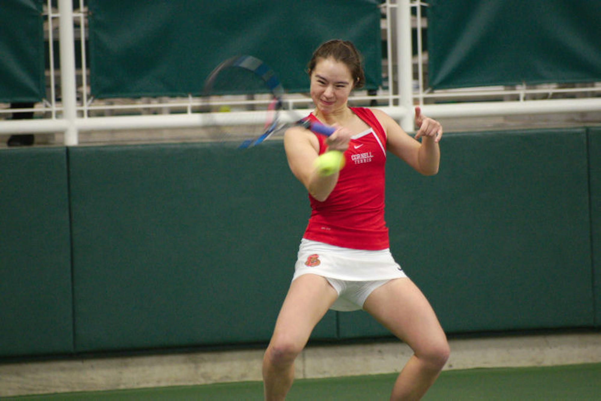 Women's Tennis vs. Penn State on March.4 2017 (Adrian Boteanu/Sun Staff Photographer)