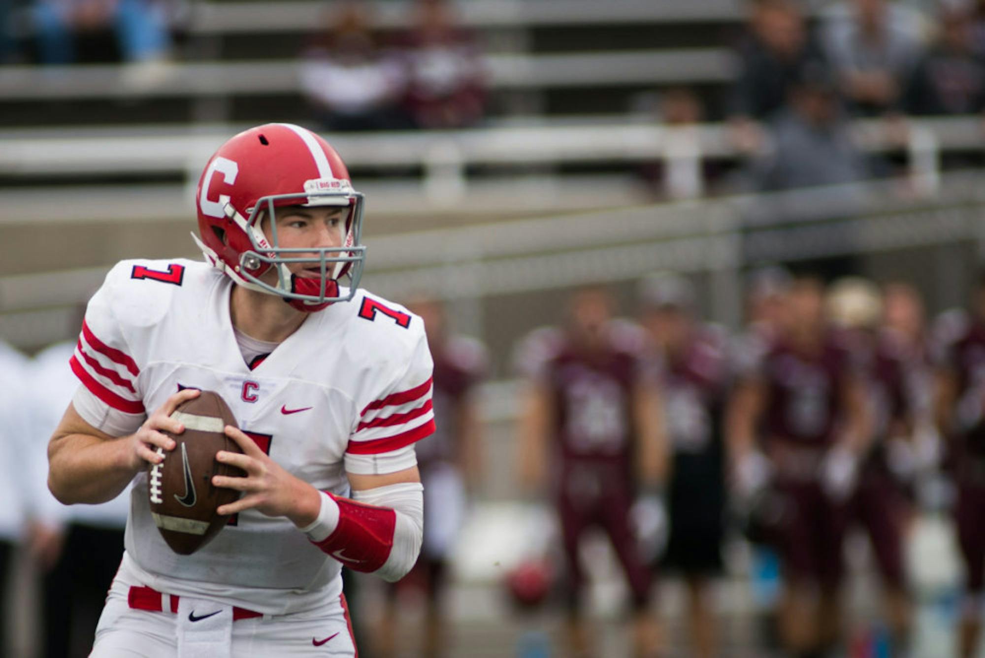 Senior quarterback Dalton Banks, then a sophomore, had a huge day in the Red's 2016 miracle win at Colgate.