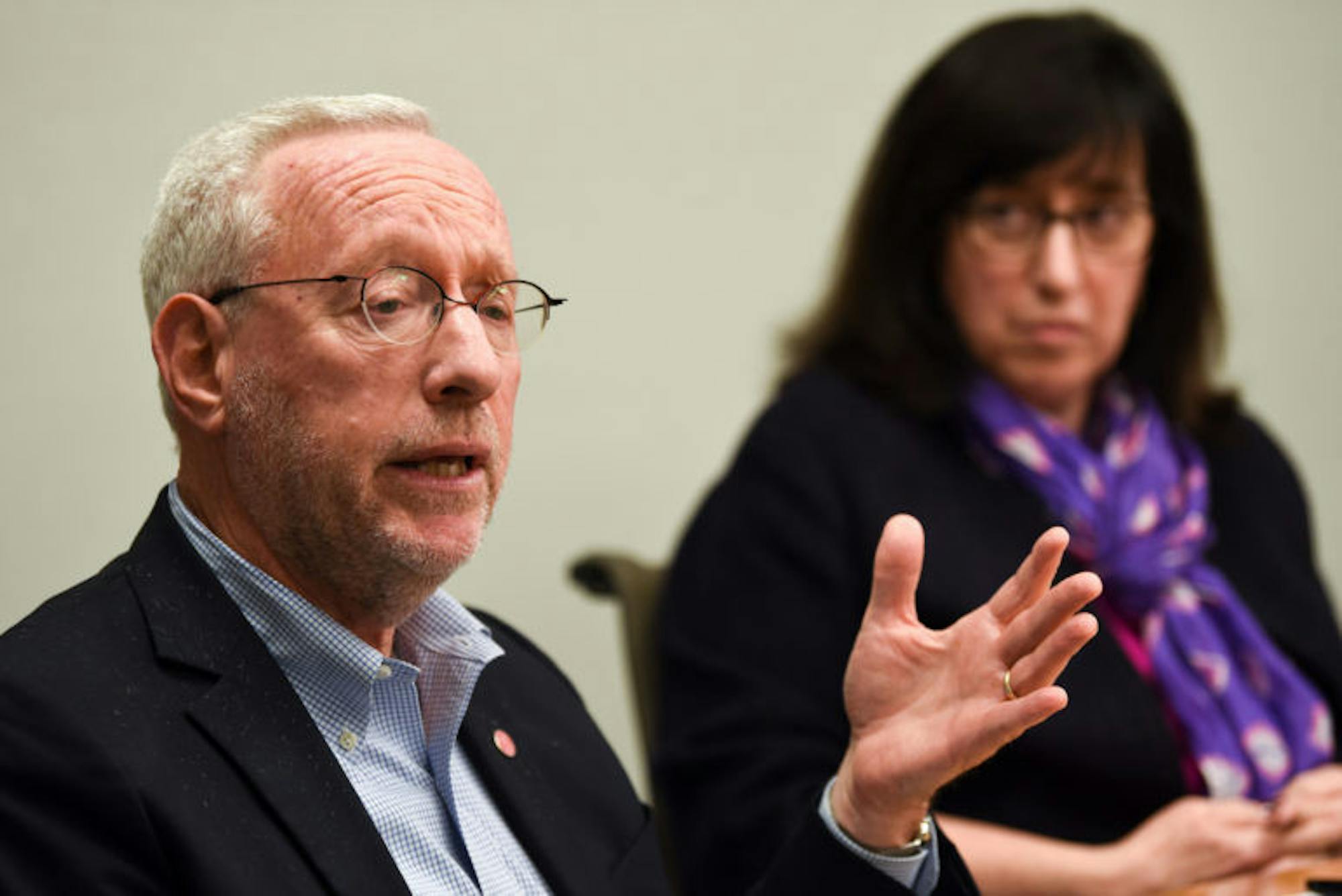Provost Michael Kotlikoff speaks during an interview with The Sun at Day Hall on November 12th, 2019.