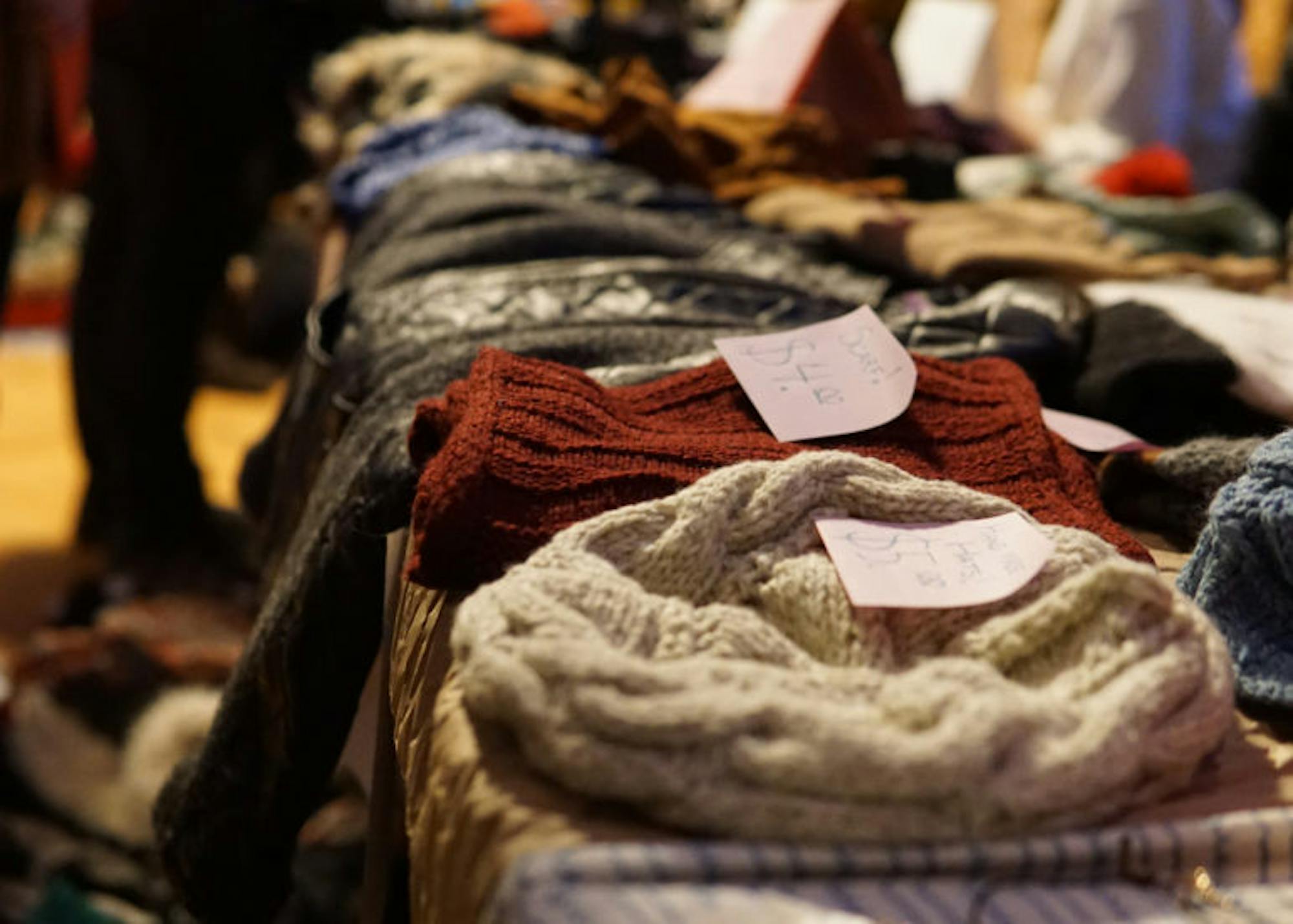Cornell Thrift hosted a Spring Cleaning pop-up store at Willard Straight Hall on Monday. (Yisu Zheng / Sun Staff Photographer)