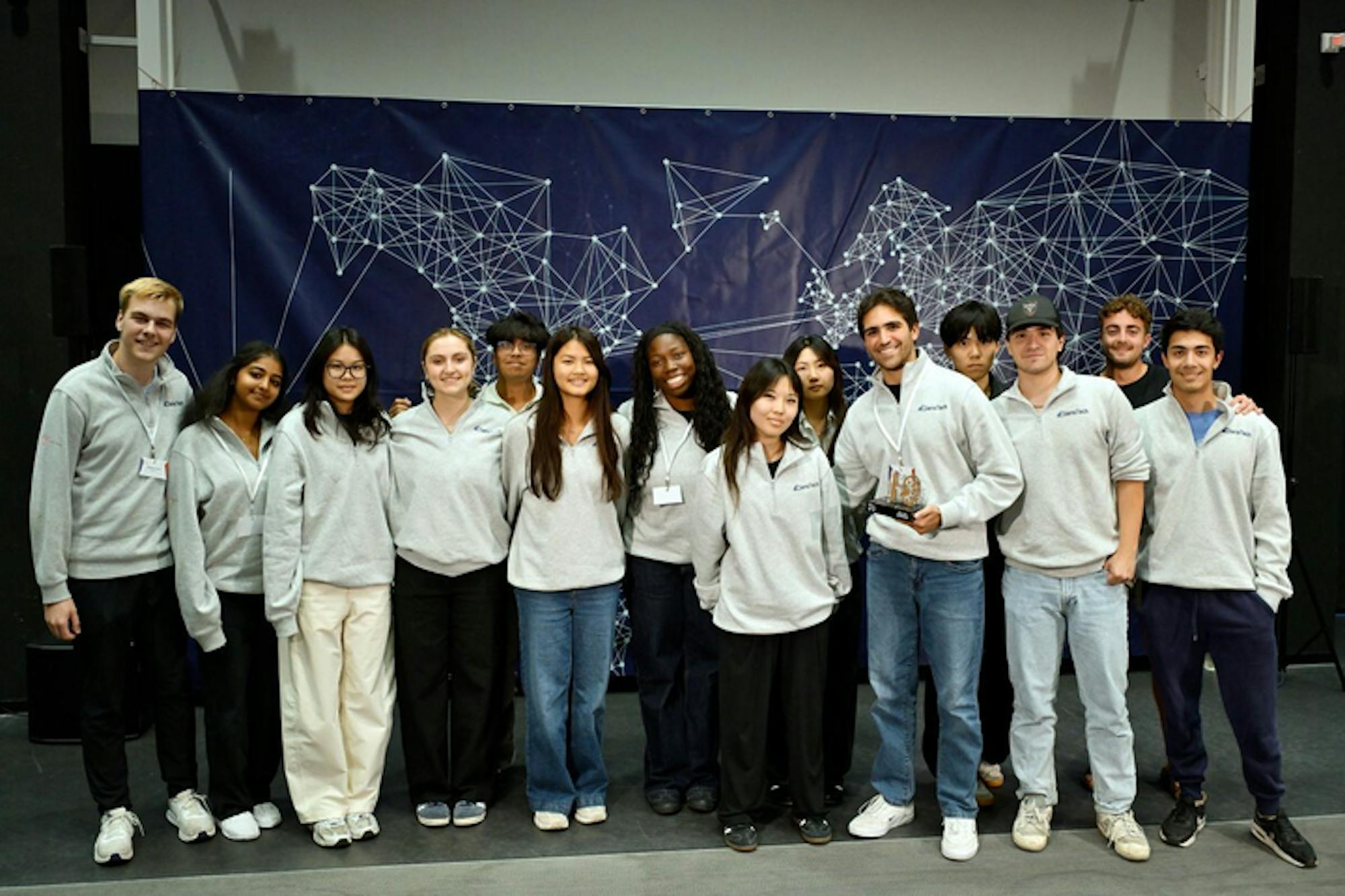 The SensTech team at the SensUs awards ceremony in August 2025. Courtesy of Alexander Harris ’26