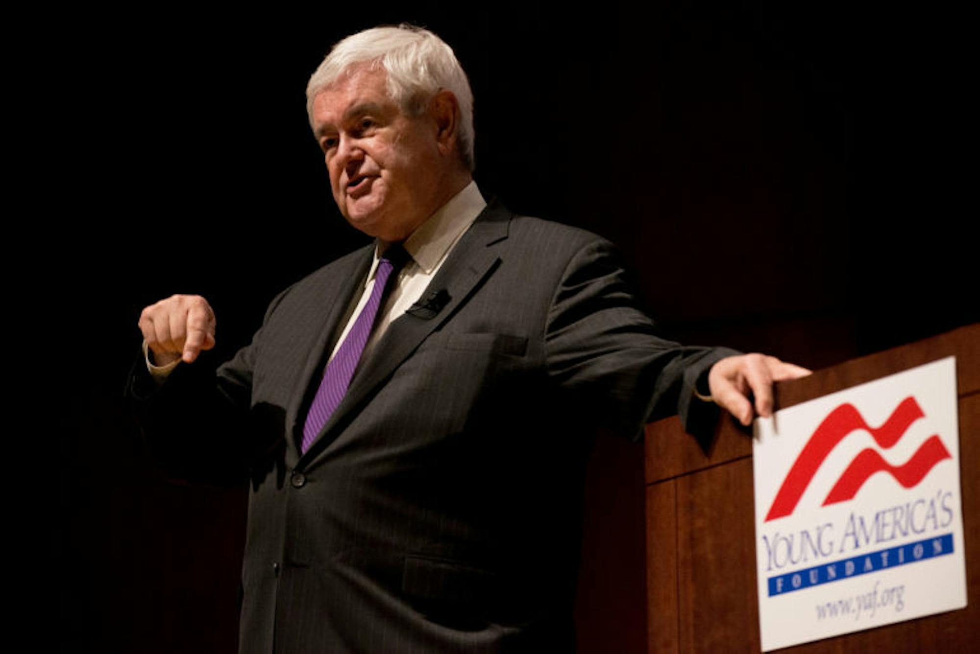 Former House Speaker Newt Gingrich praised Cornell students for their attentiveness during a lecture at Call Auditorium on Wednesday evening.