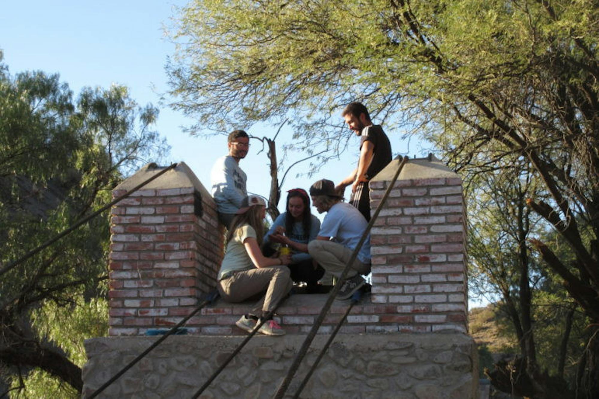 The bridge in Calcha, Bolivia links the villagers to their farmland year-round., which had earlier been hindered by a dangerous river.