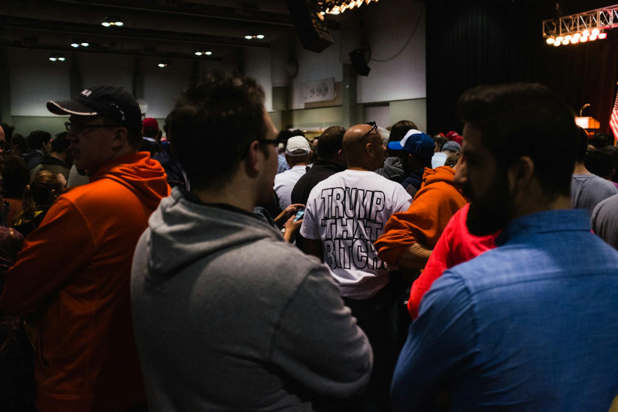 Many Trump supporters sported