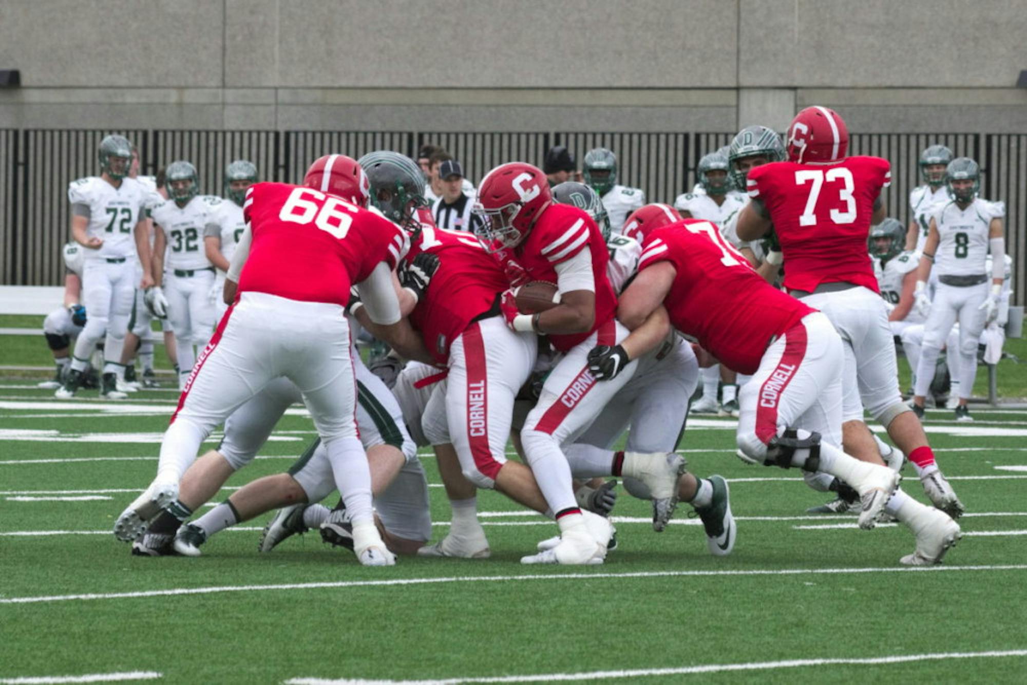 Cornell led for the most of the game against Dartmouth, but could not close it out in the fourth quarter.
