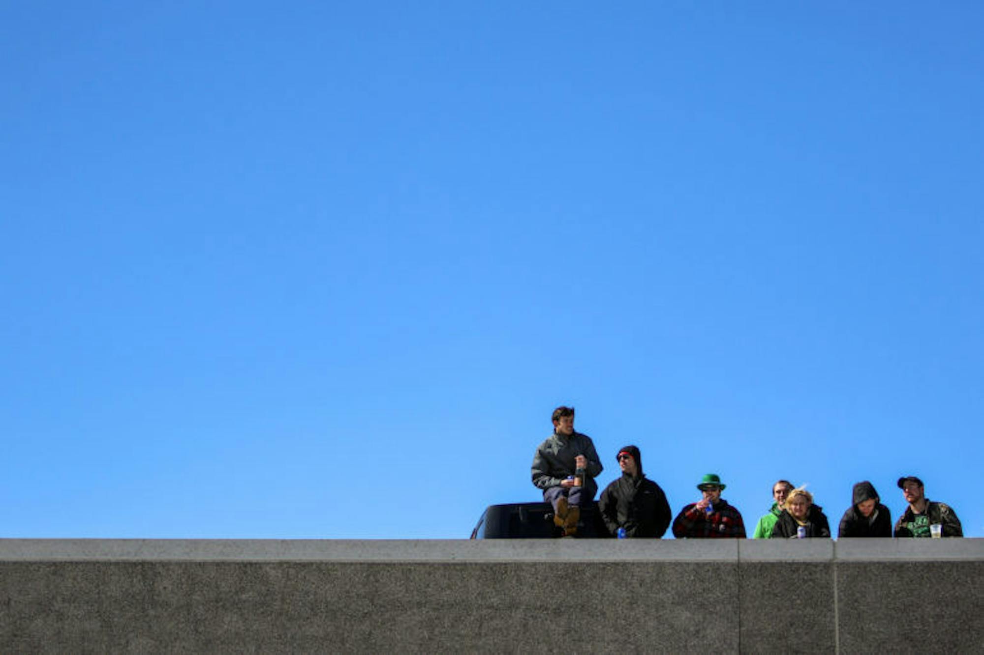 Fans at Schoellkopf Field during the men's lacrosse game.