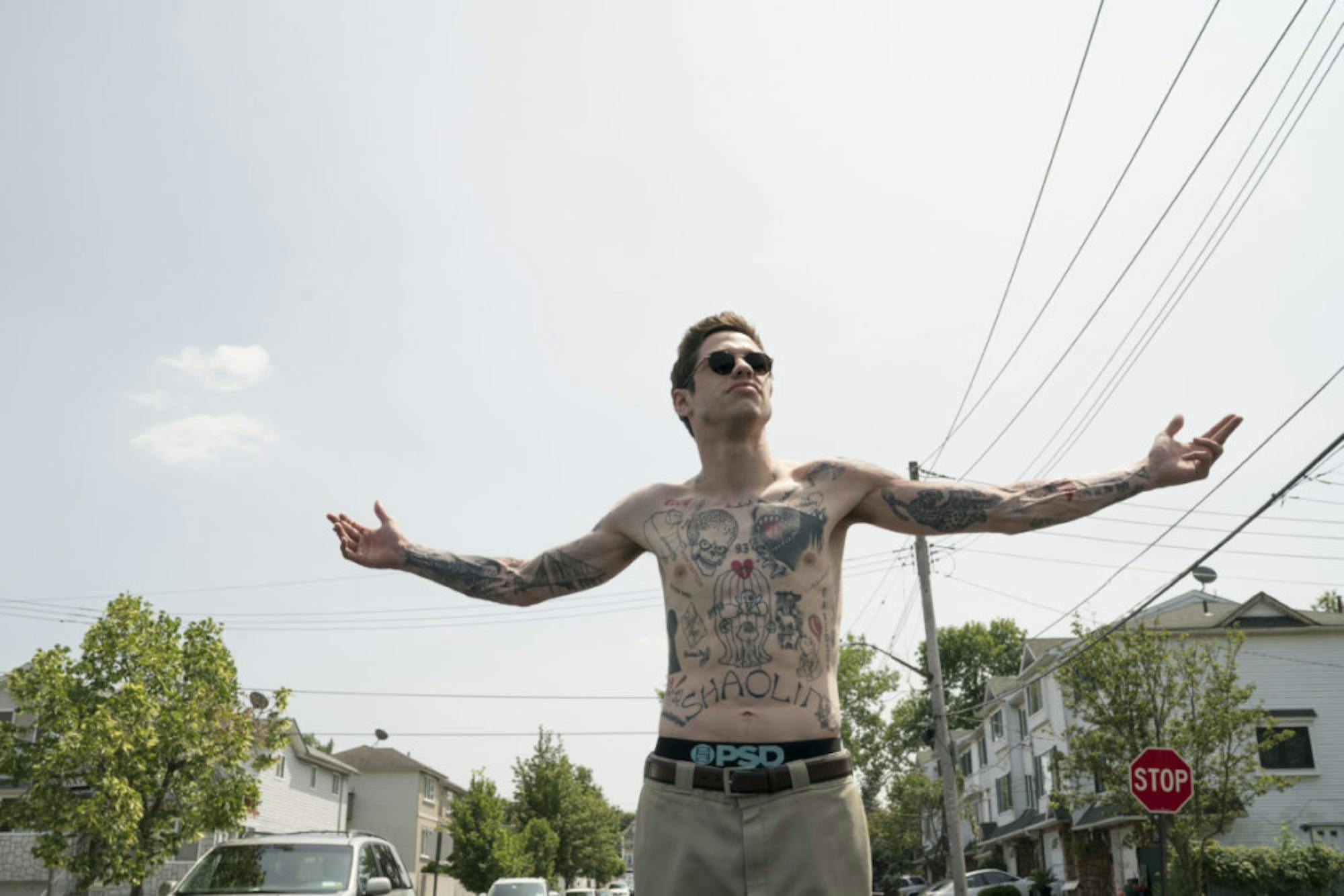 Pete Davidson as Scott Carlin in The King of Staten Island, directed by Judd Apatow.