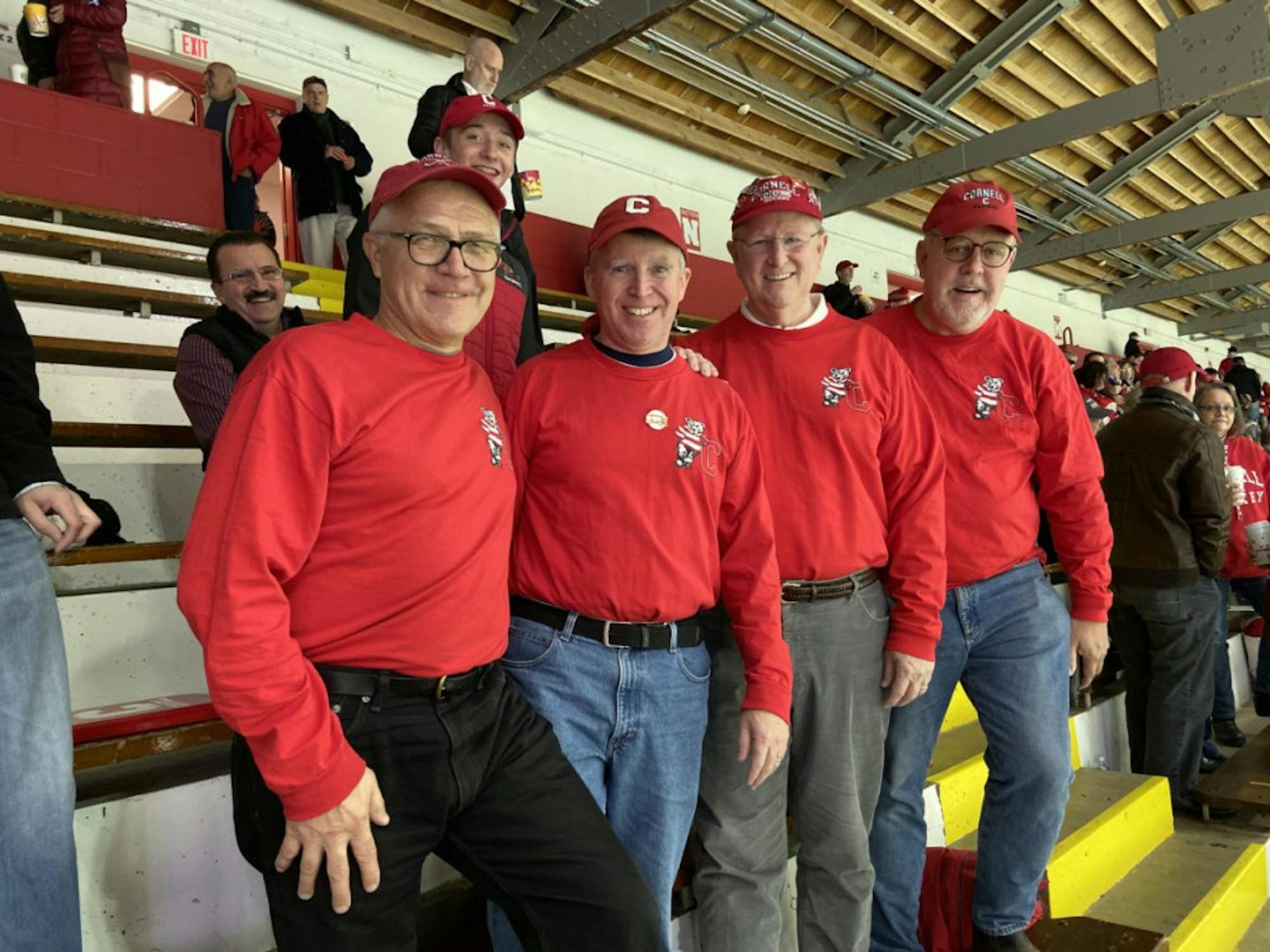 Gary Thompson '81, second from right, was the leader of the band and is now the leader of the