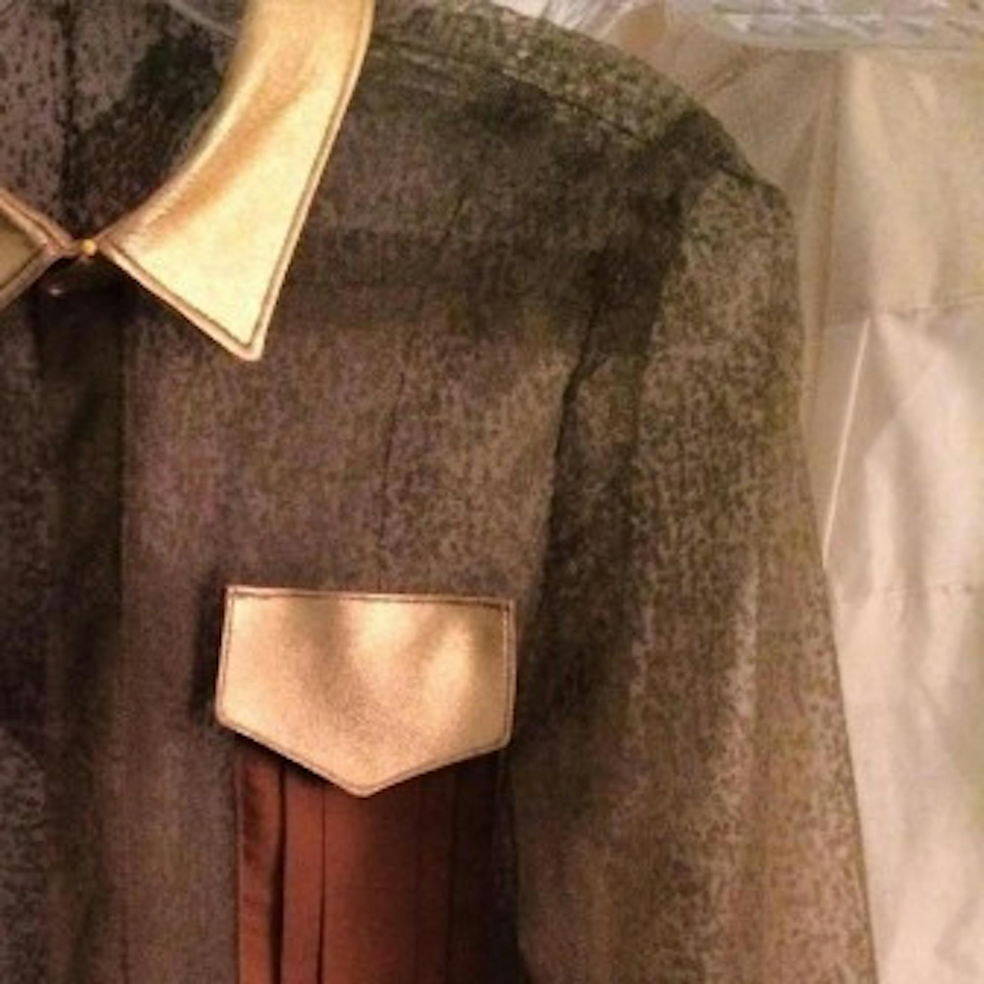 A detail from one of Corley's garments.