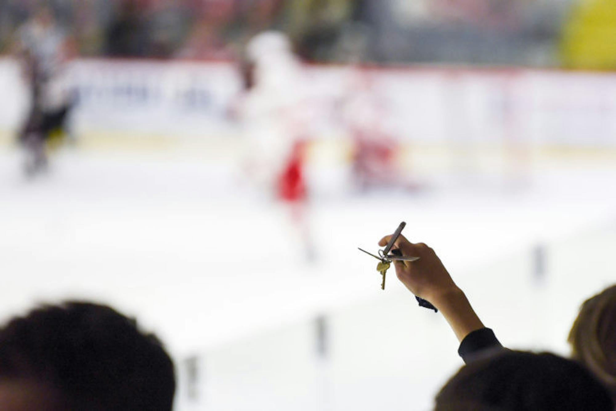 As the final game in the men's hockey ECAC quarterfinals drew to an end, fans waved key rings in the air as they chanted,