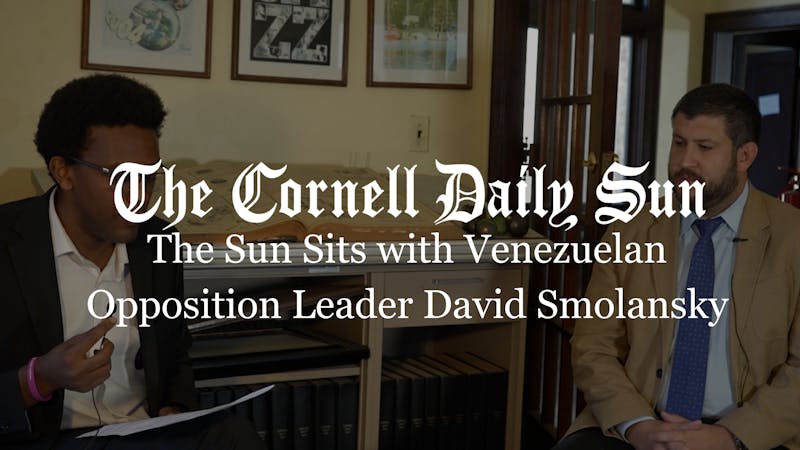 The Sun Sits with Venezuelan Opposition Leader David Smolansky