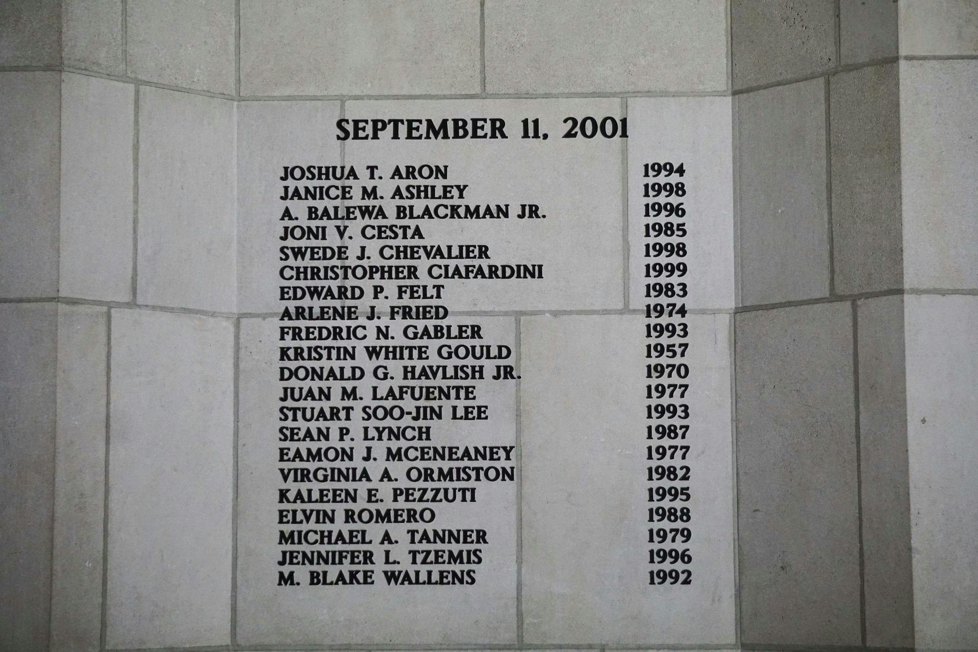 Cornell Alumni 9/11 Memorial
