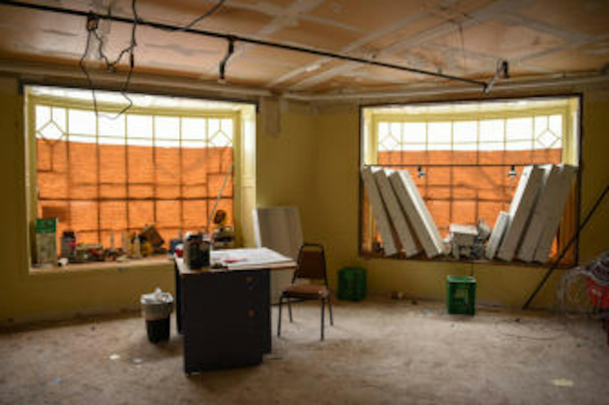 Renovations for the new Collegetown Bagels location at Sheldon Court on Jan. 19.