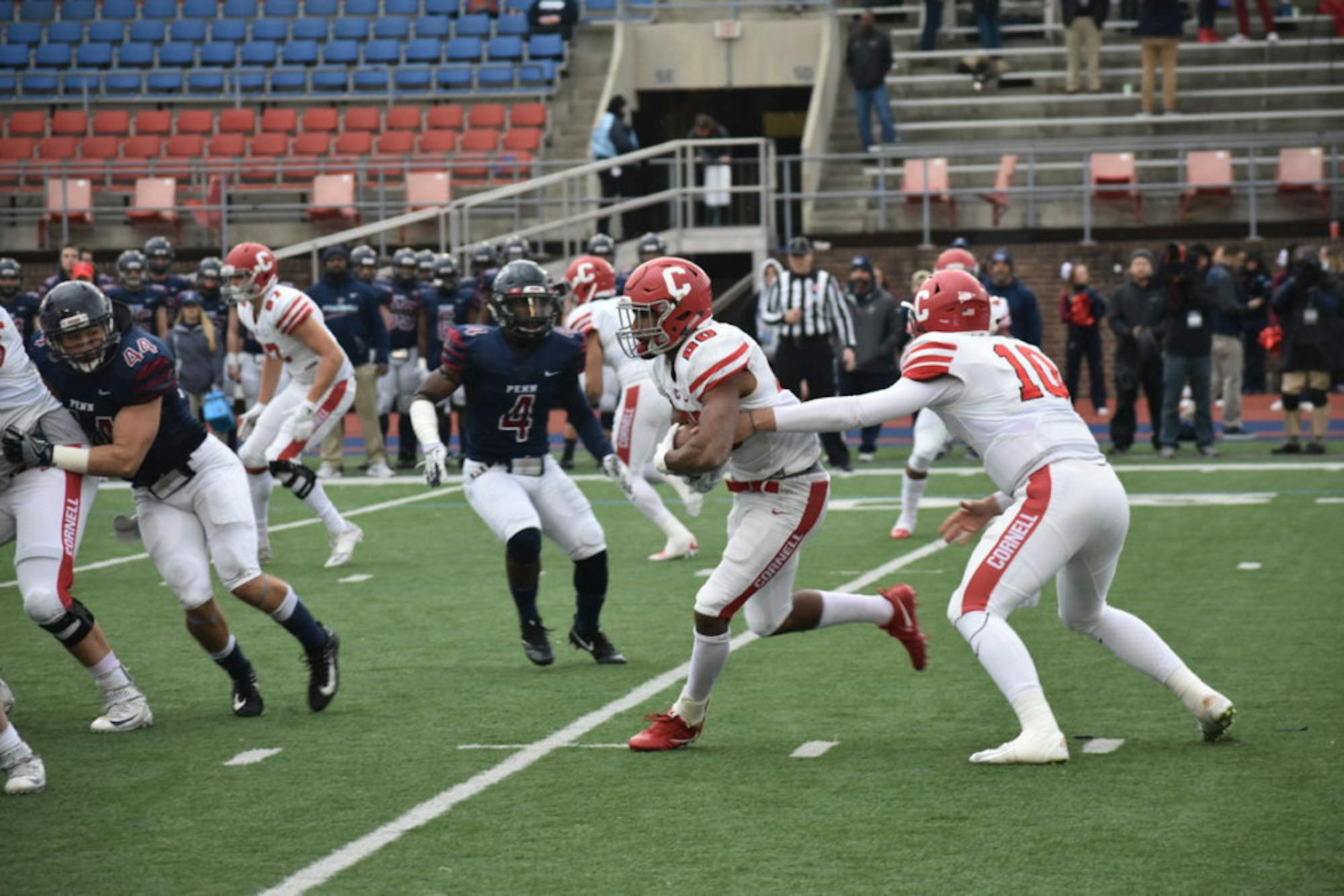 Sophomore Harold Coles was fed the ball Saturday against Penn, giving Cornell fans a glimpse of what's to come.