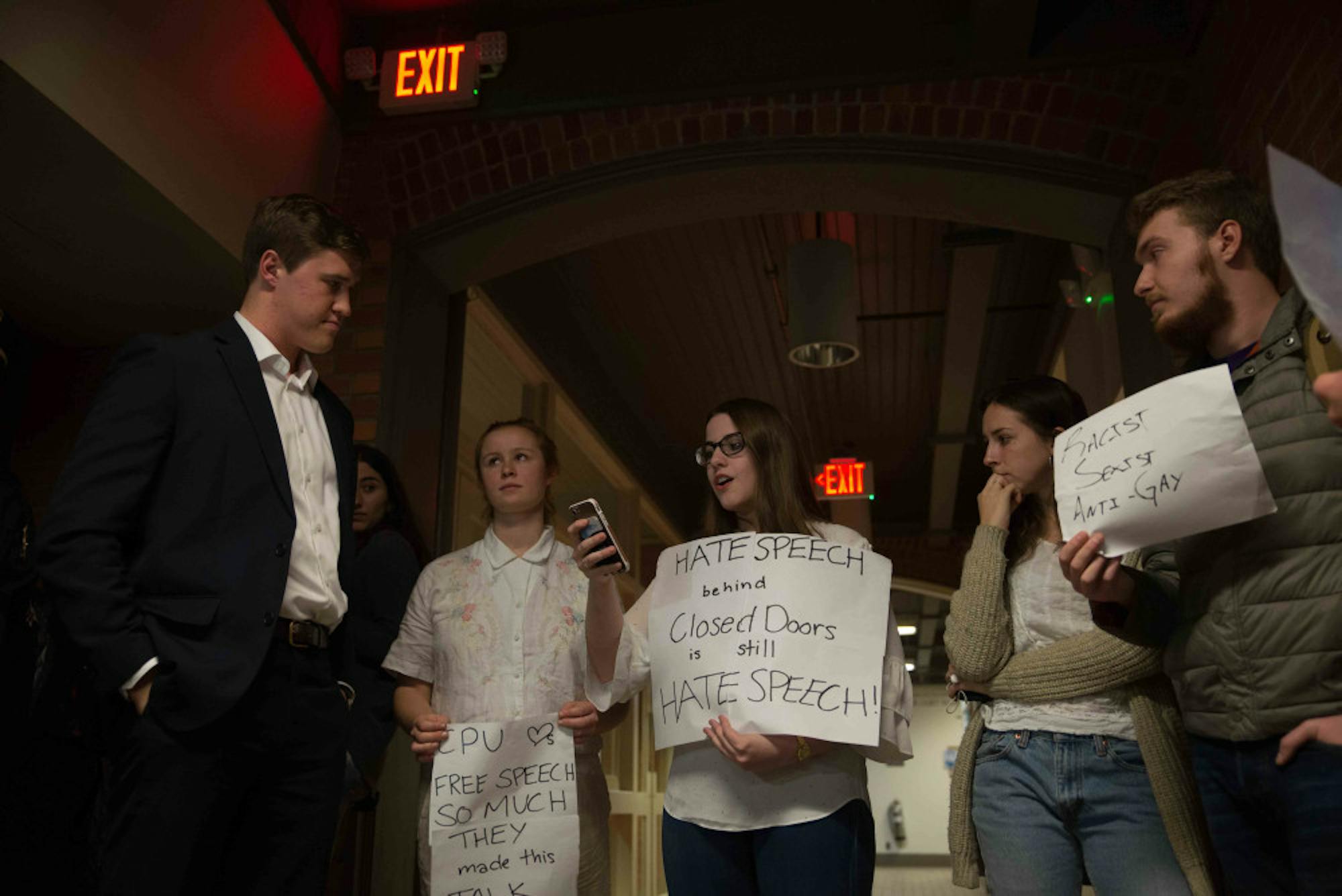 Student-Protests-Michael-Johns-Lecture