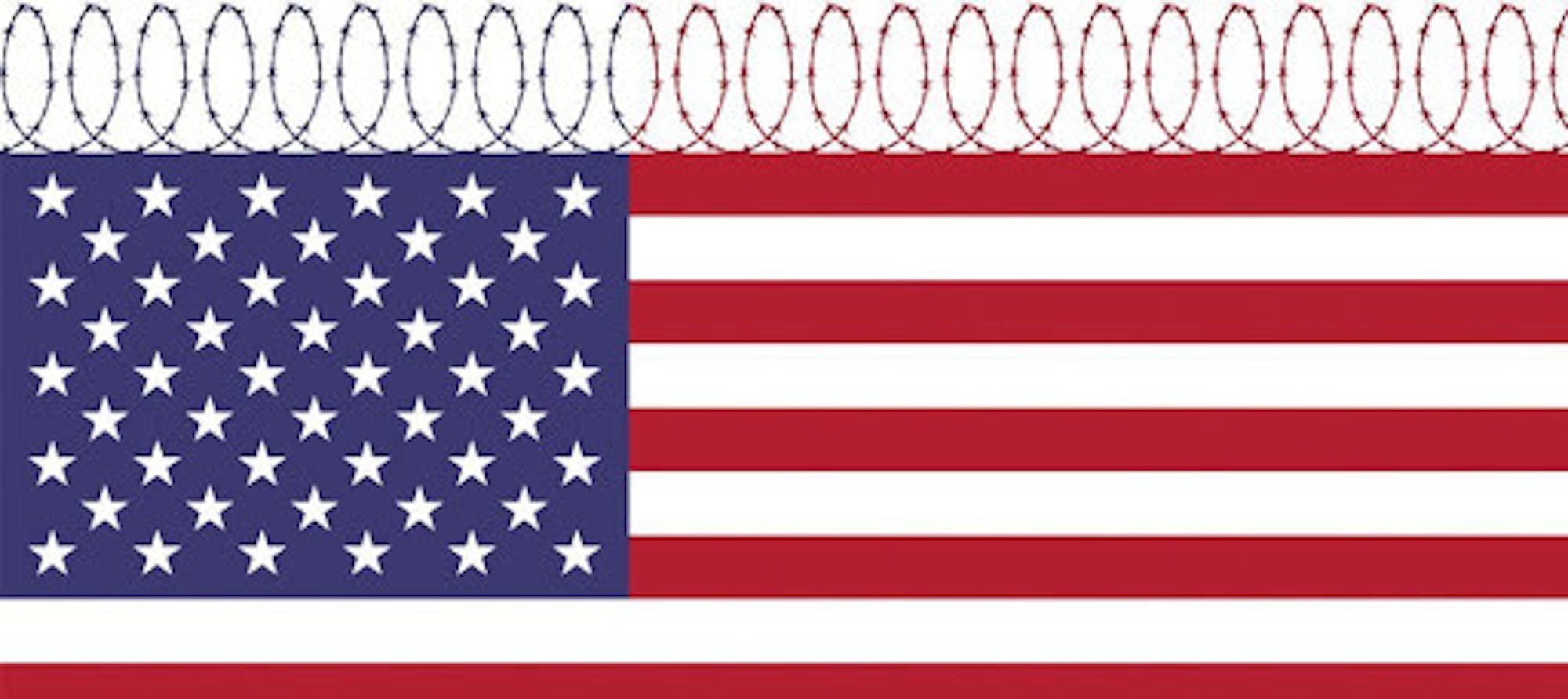 Picture-of-an-American-Flag-with-Barbed-Wire-for-Prison-Reform-Article