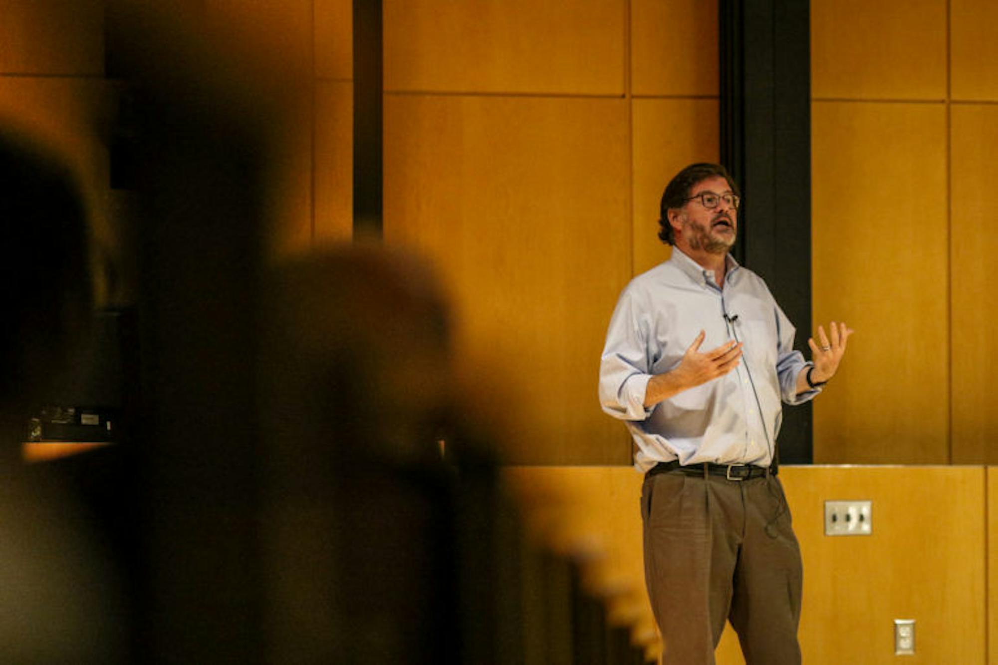 On Thursday, Jonah Goldberg, political analyst and author of The Suicide of the West, spoke about ways to overcome the divisions in society. (Michael Wenye Li / Sun Photography Editor)