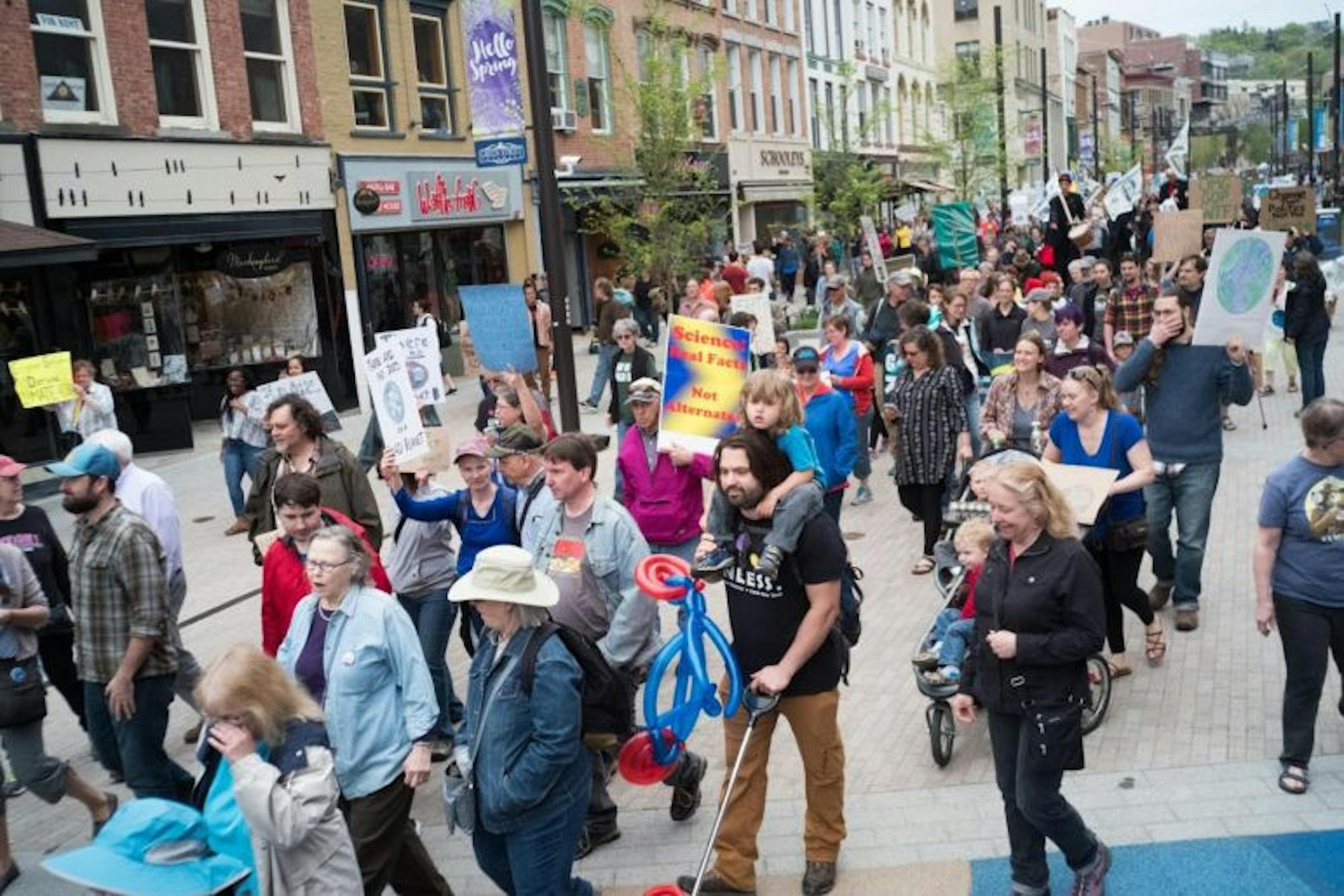 Hundreds of protestors flooded the Commons in solidarity with the Climate Marches taking place across the country.