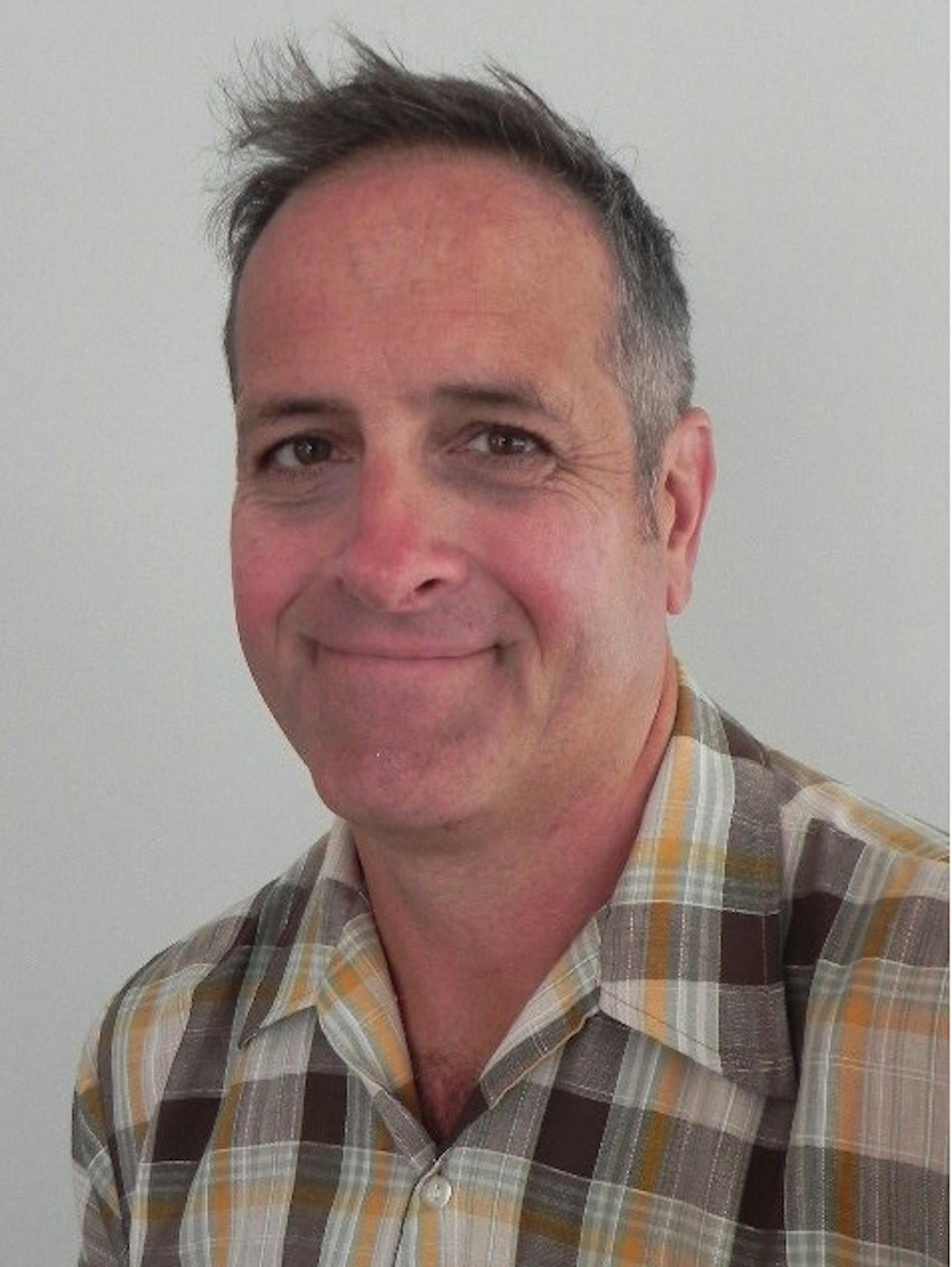 Prof. Chris Byrne, communication, is teaching four classes this semester — with two of them meeting in-person.