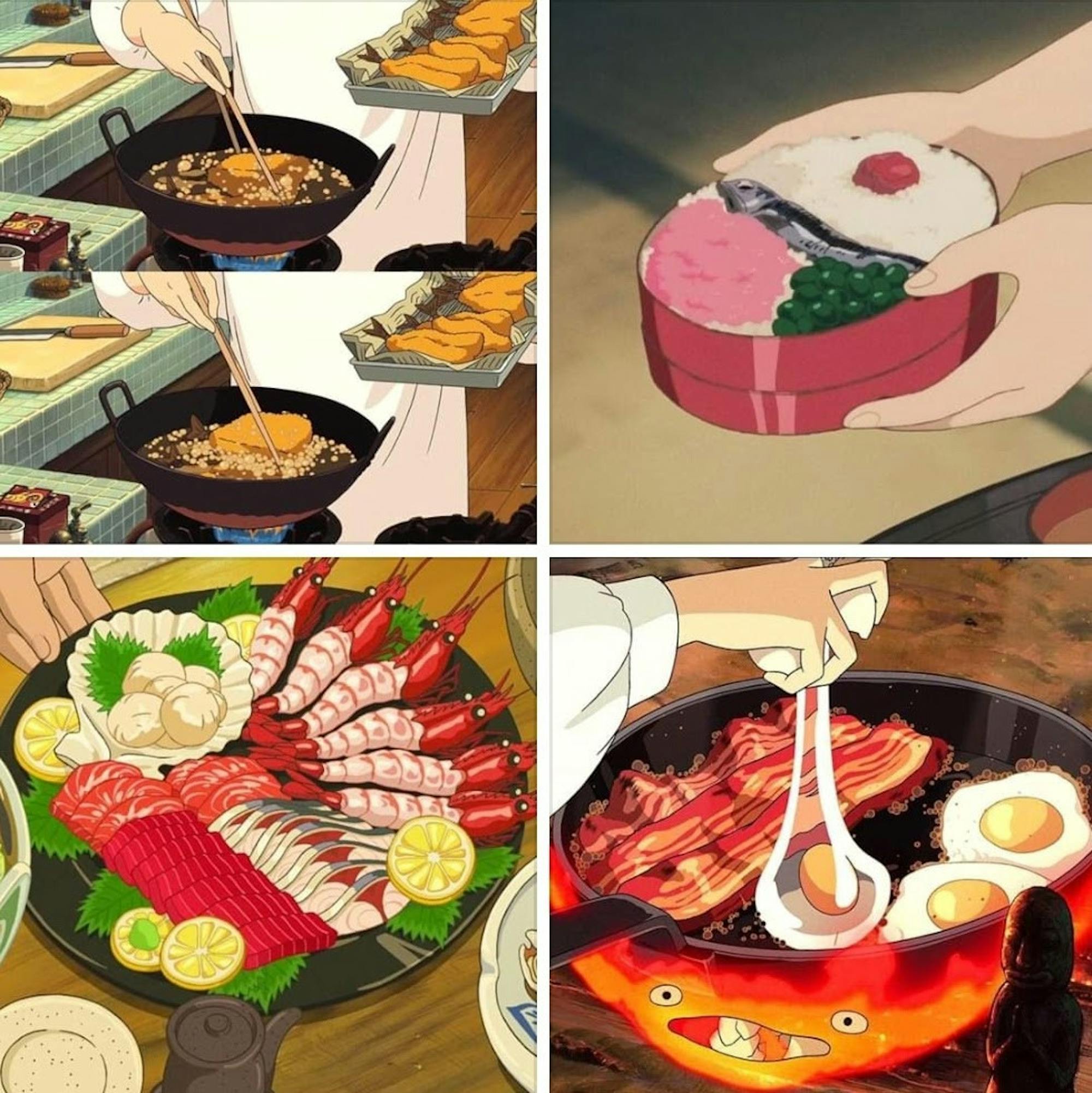 Stills from Studio Ghibli films