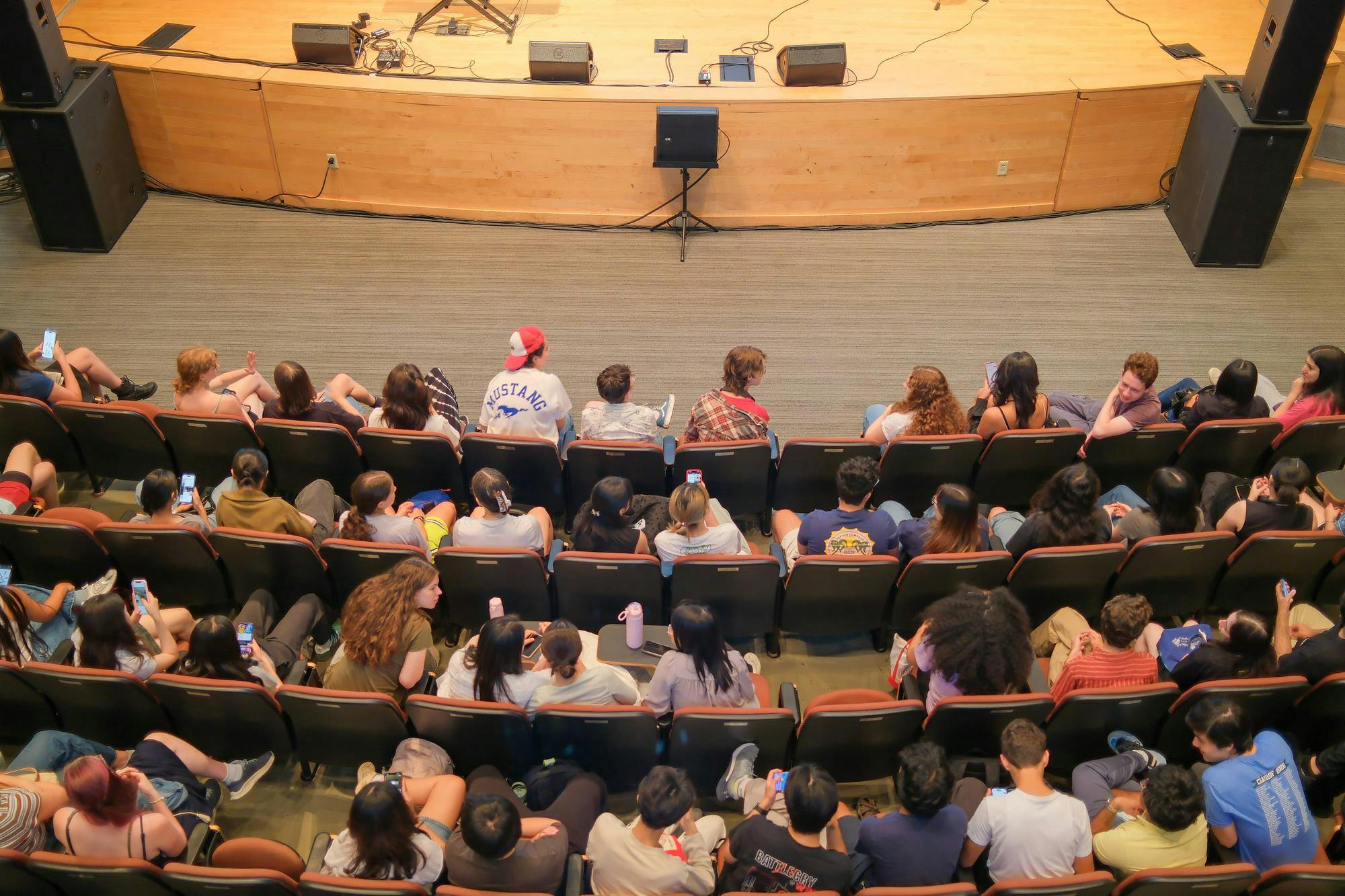 Crowd in Statler Auditorium