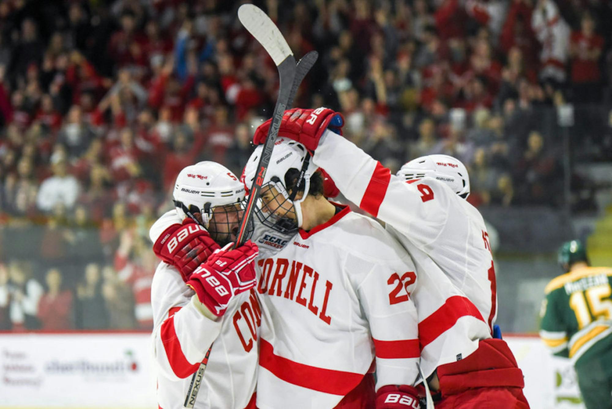 With its win over Clarkson, Cornell still holds sole possession of first place in the ECAC.