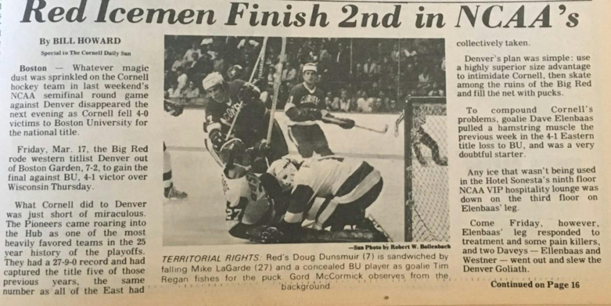 The Red and Terriers haven't met since the 1972 national championship game, a 4-0 B.U. win.