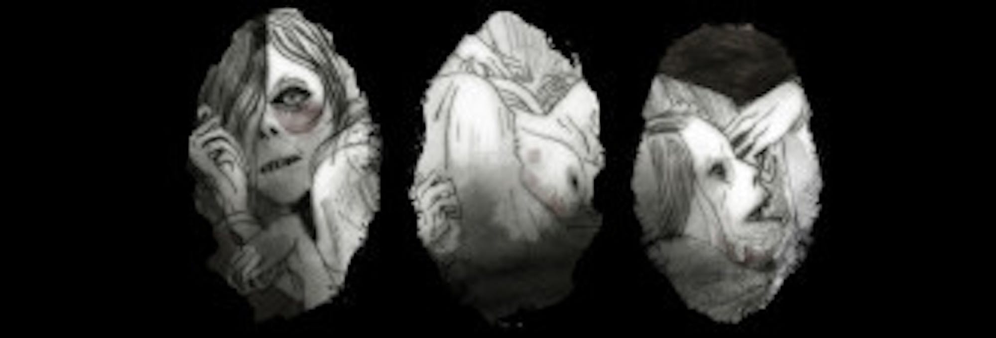 Drawing from Through the Woods by Emily Carroll