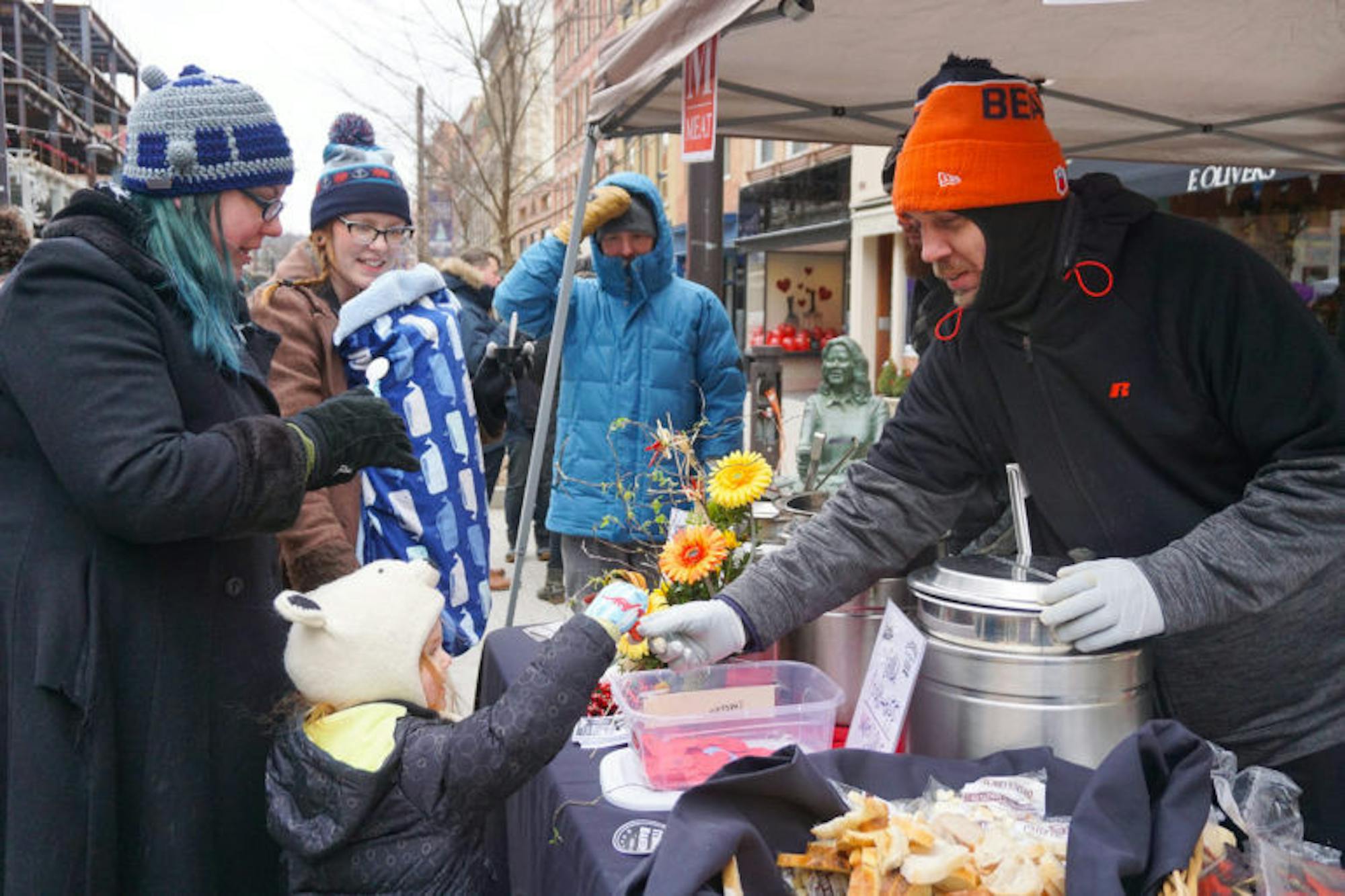 Ithacans gathered at the Commons on Saturday for the 21st Annual Chili Cook-Off. (Michelle Yang / Sun Staff Photographer)