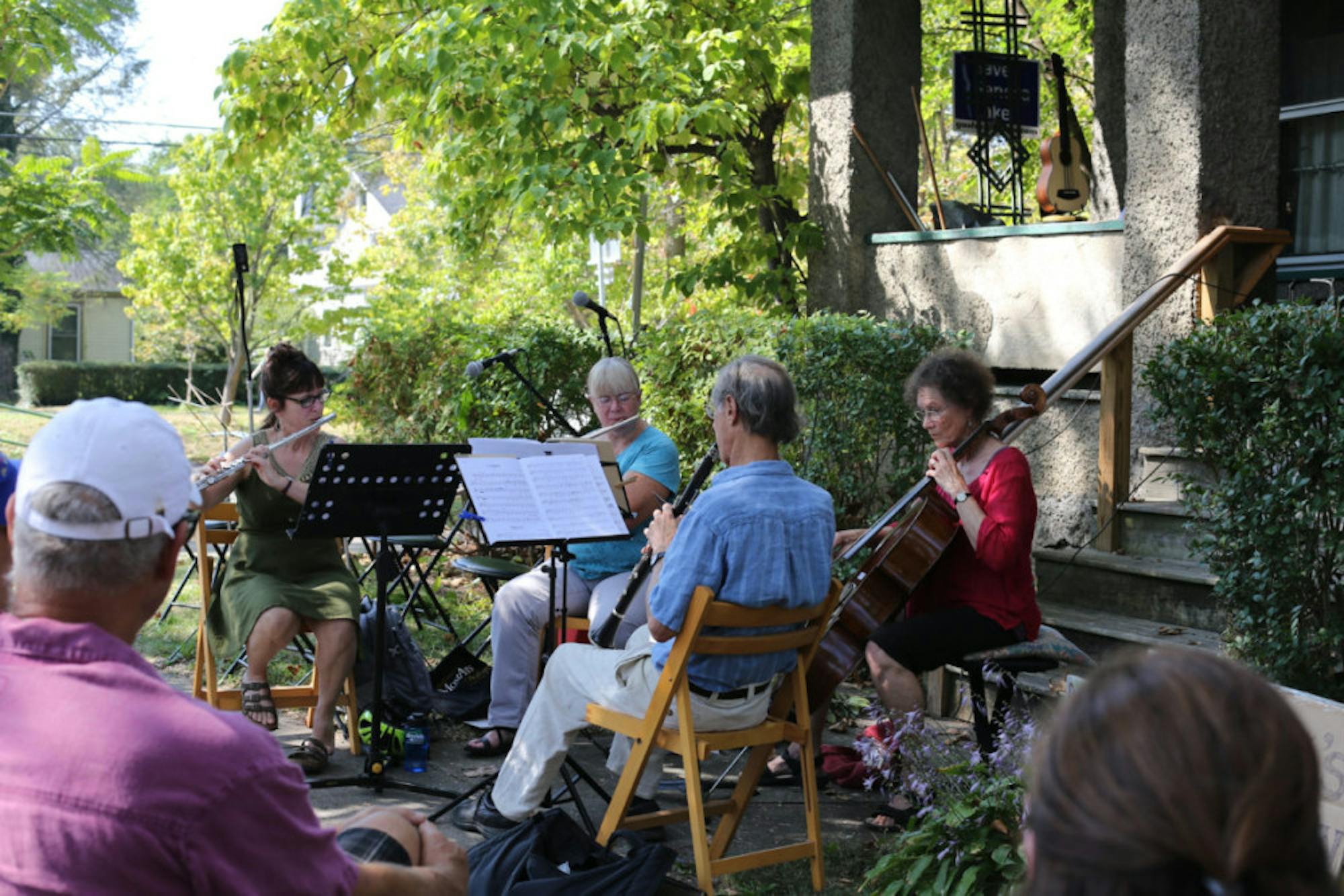 Music's Recreation takes to the sidewalk.