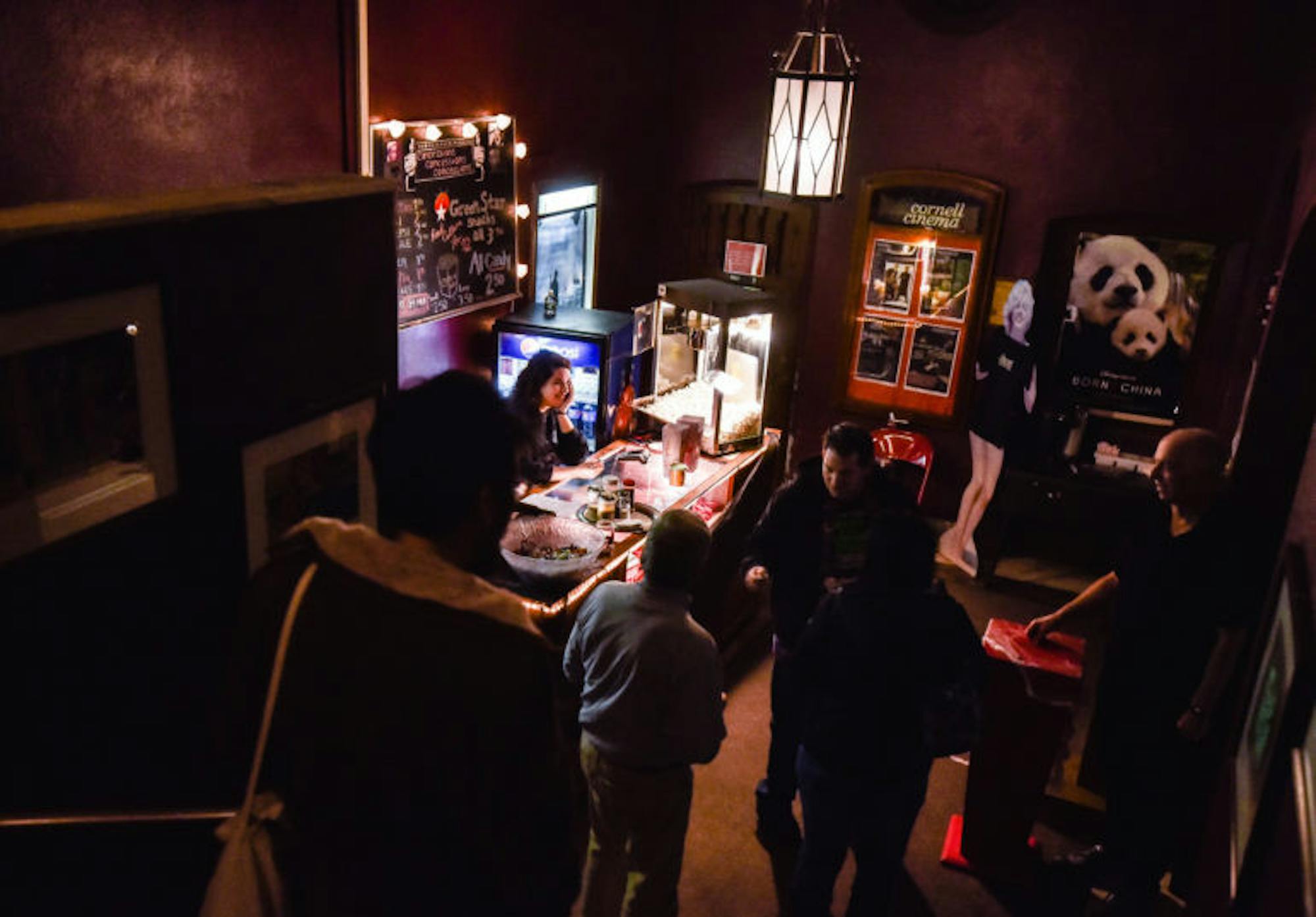Visitors line up at the box office for Tuesday's