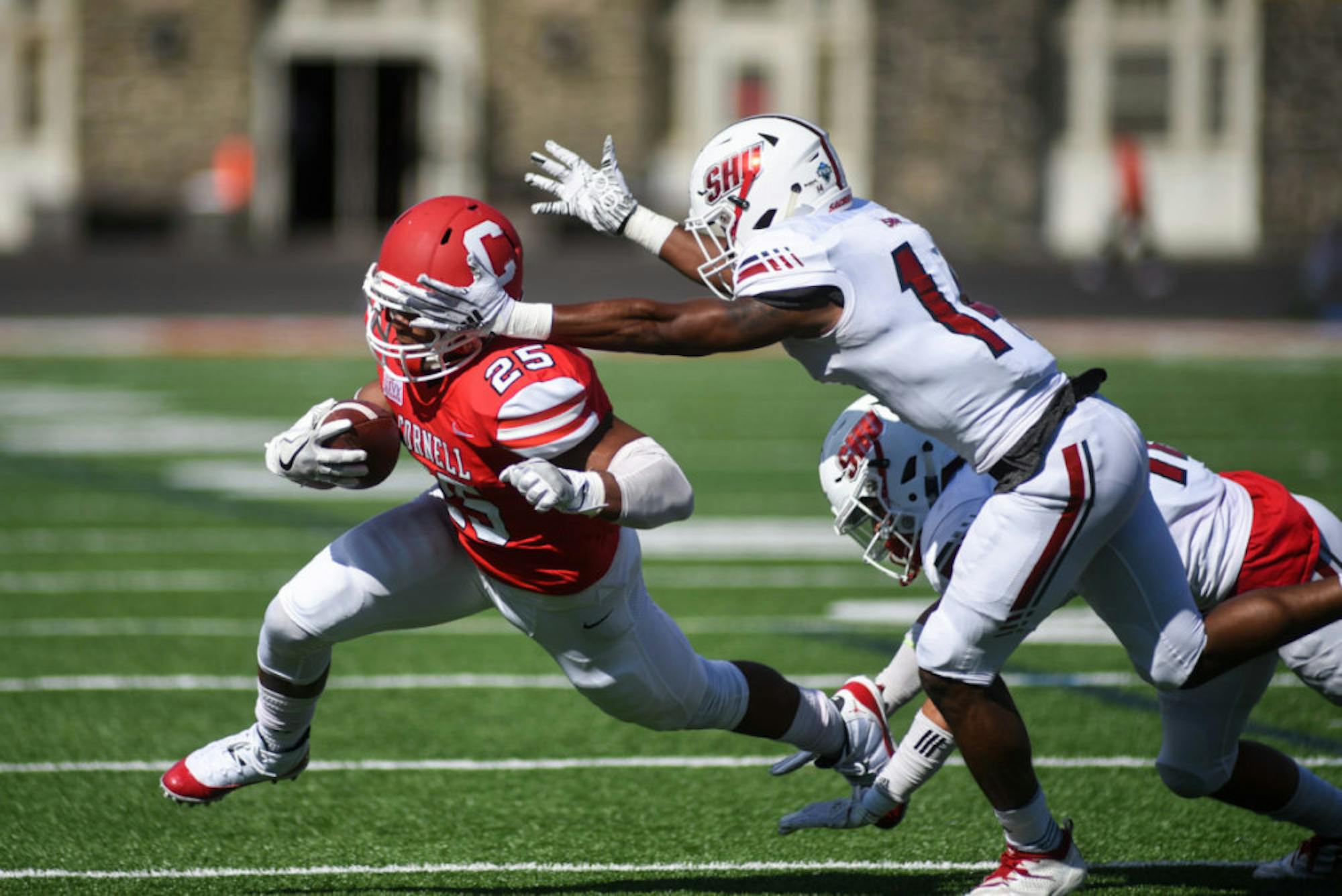 Junior running back SK Howard was one of six Cornell players to score a touchdown against Sacred Heart.