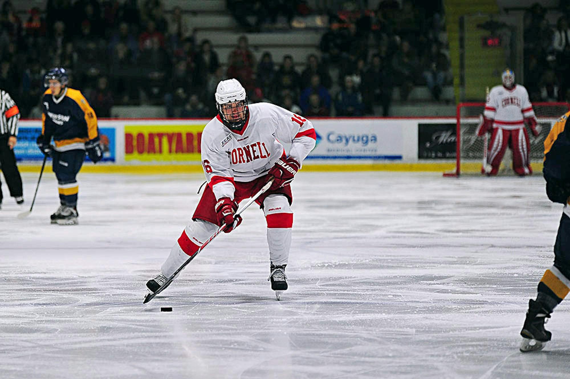 Junior Matt Buckles netted two goals in Cornell's 5-2 win over Ryerson. (Brittney Chew / News Photography Editor)