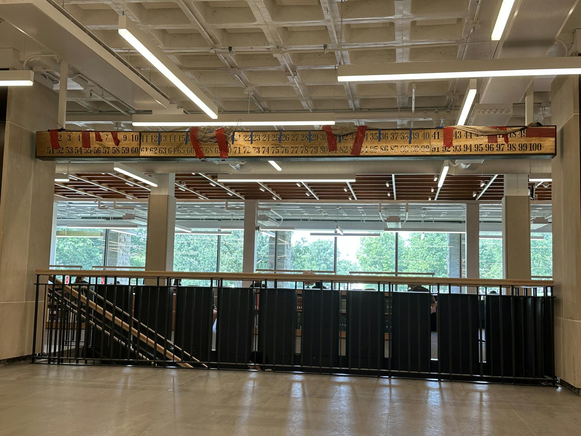 Olin Library Call Board Rewired Into Digital Clock by Cornell Engineers