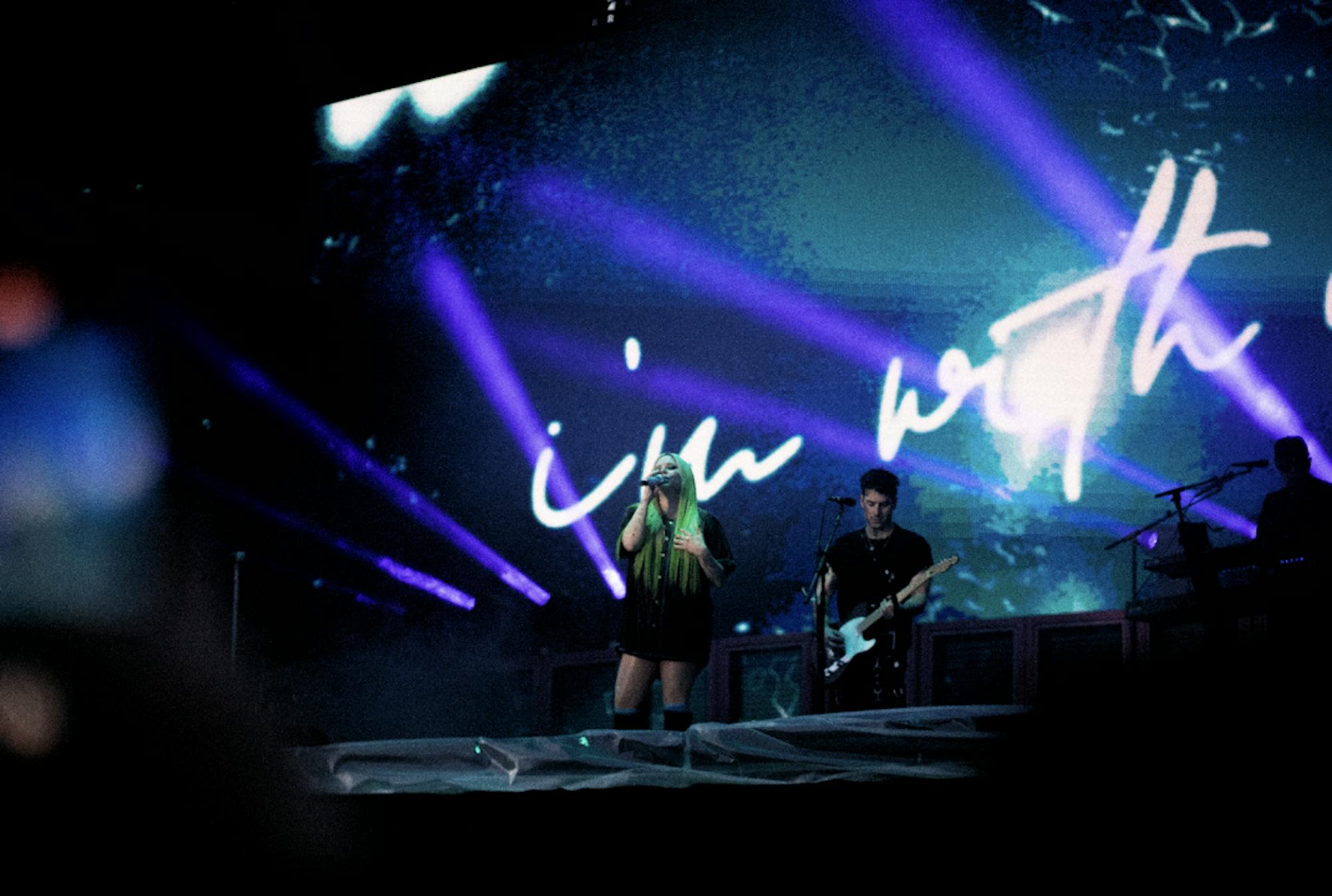 Avril Lavigne performing at Boston Calling. Courtesy of Arina Zadvornaya.
