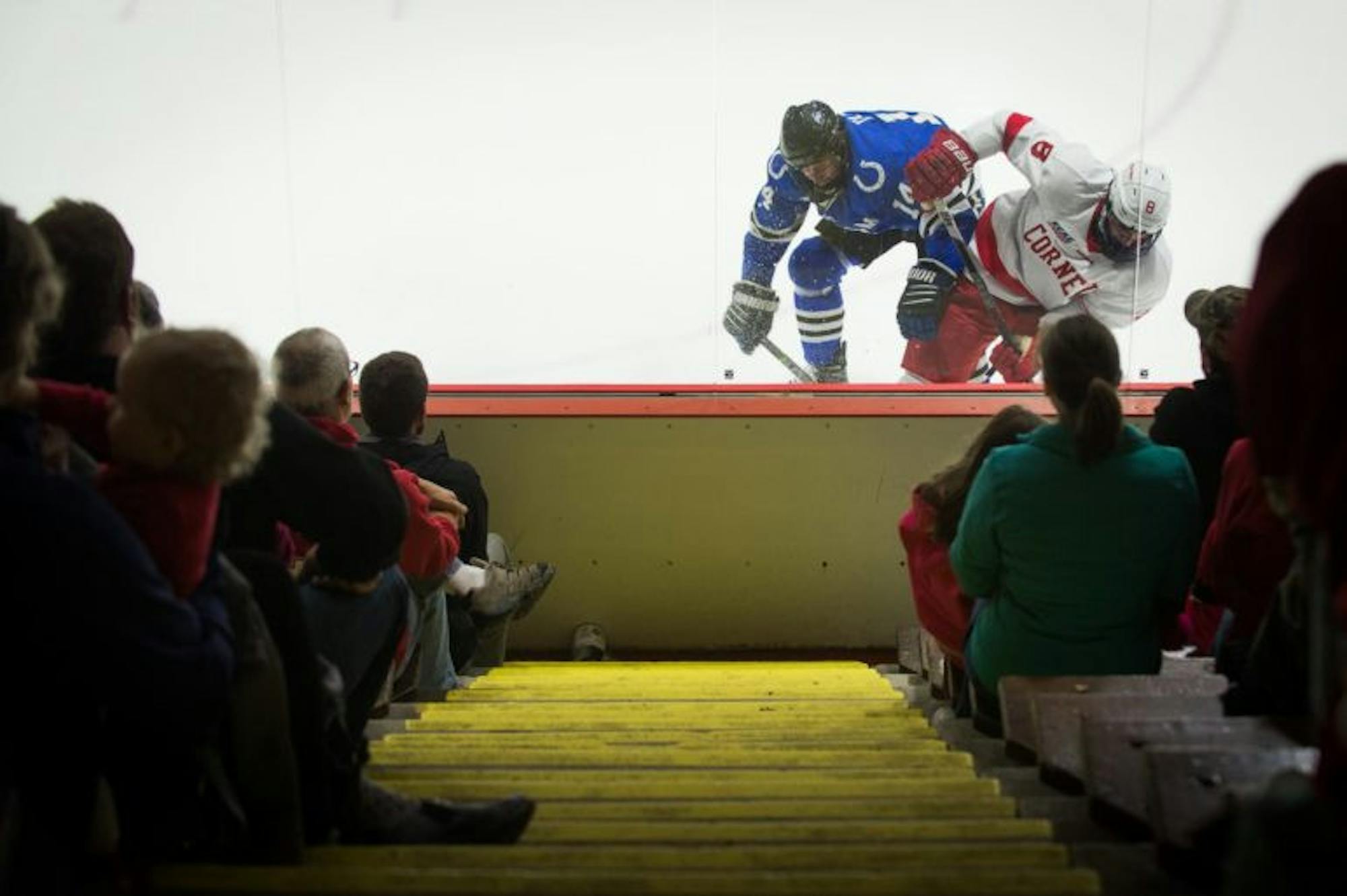 Cornell men’s hockey completed the sweep Saturday night with a 3-0 shutout at home. (Cameron Pollack/Sun Photography Editor)