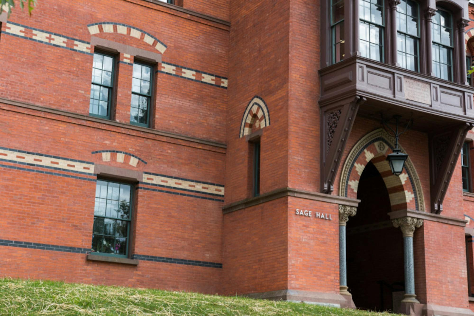 Sage Hall is home to the SC Johnson Graduate School of Management, one of the three schools that are now part of the SC Johnson College of Business.