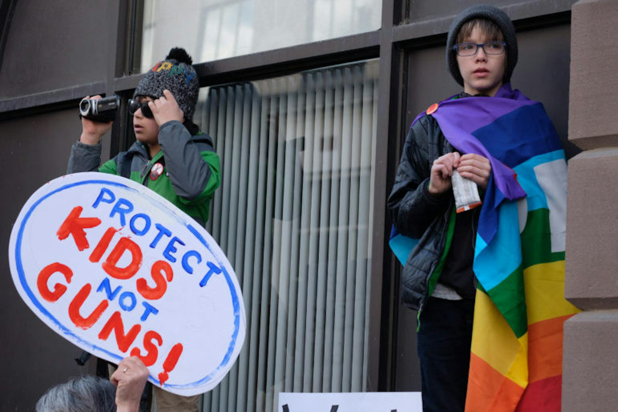 Ithacans of all ages participated in the protest.