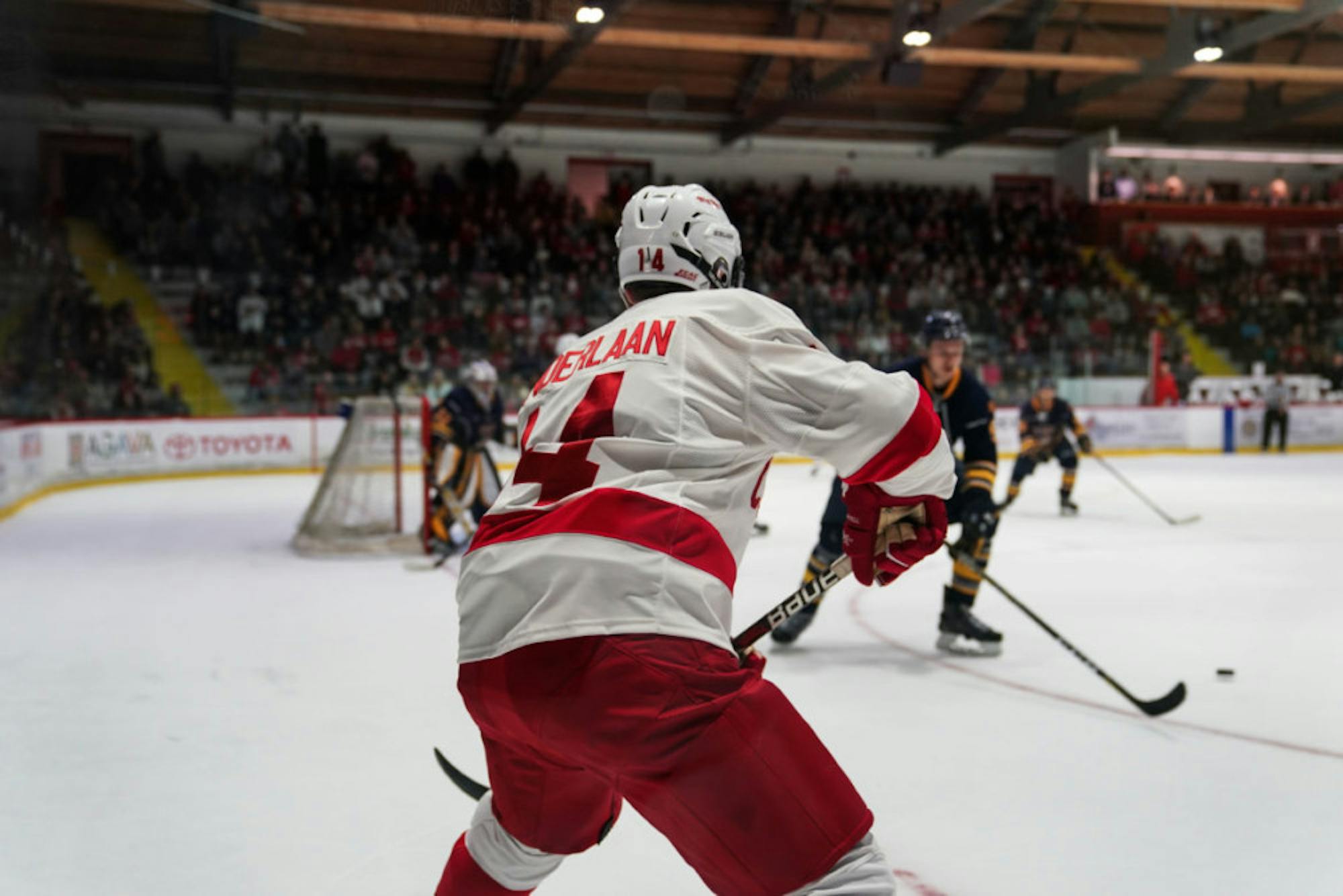 Captain Mitch Vanderlaan will be honored alongside his fellow seniors on Saturday.