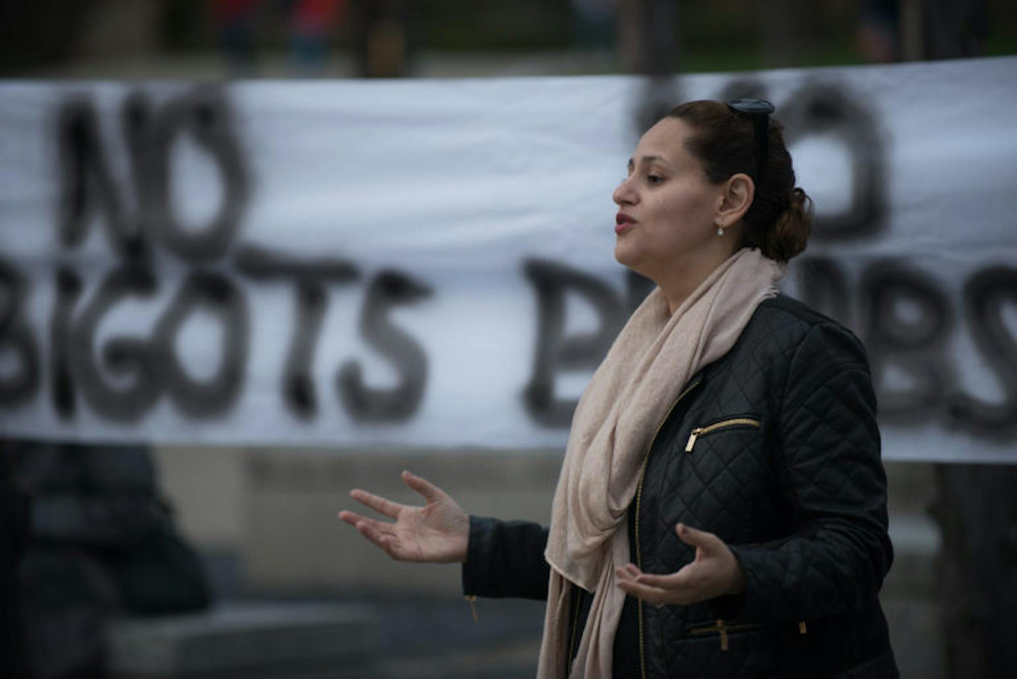 Walaa Horan, a co-founder of Ithaca Welcomes Refugees, said people with opposing political views should engage each other.