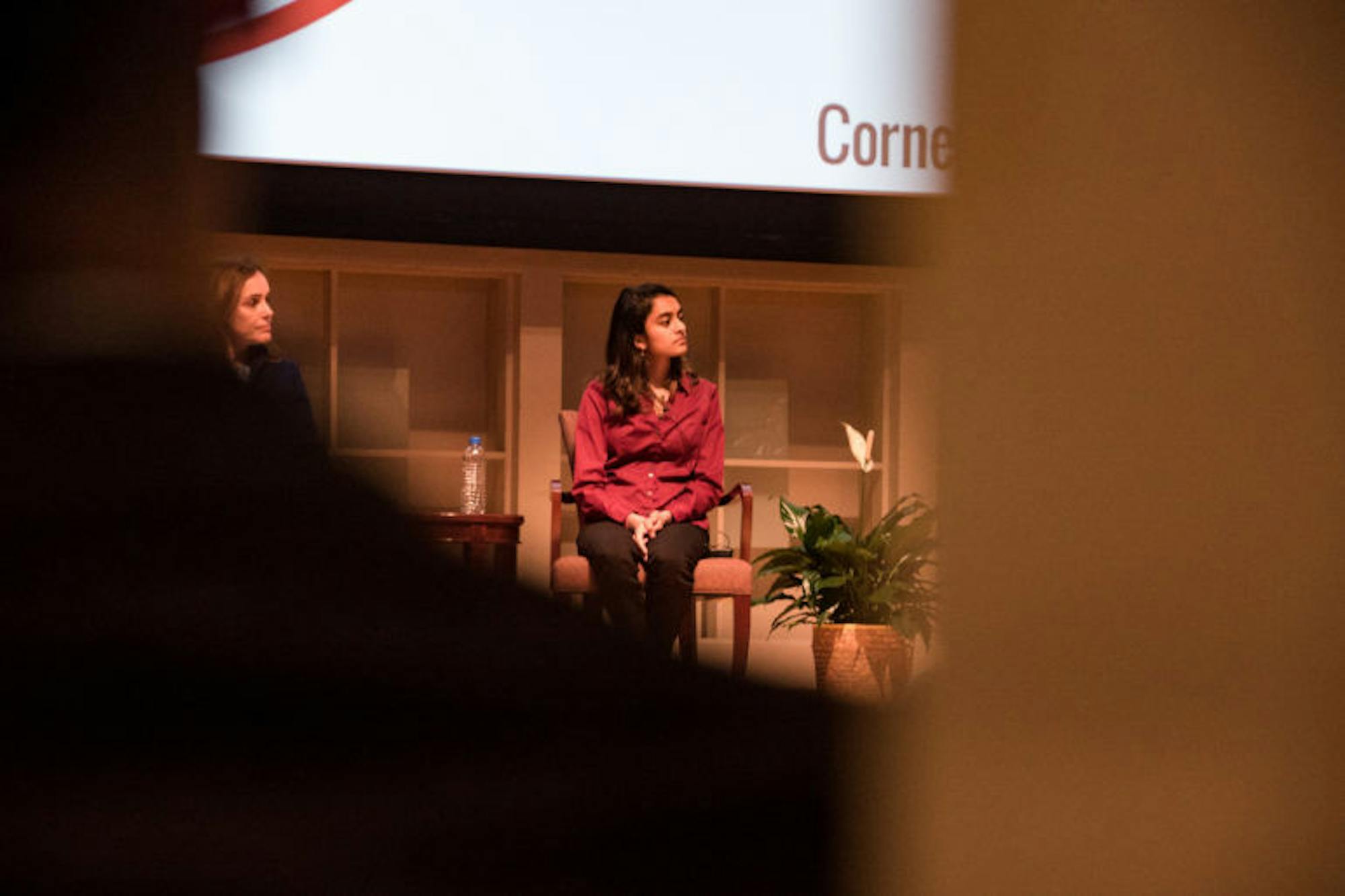 A panel gathered at Statler Auditorium on Wednesday to discuss female entrepreneurship in the tech industry.