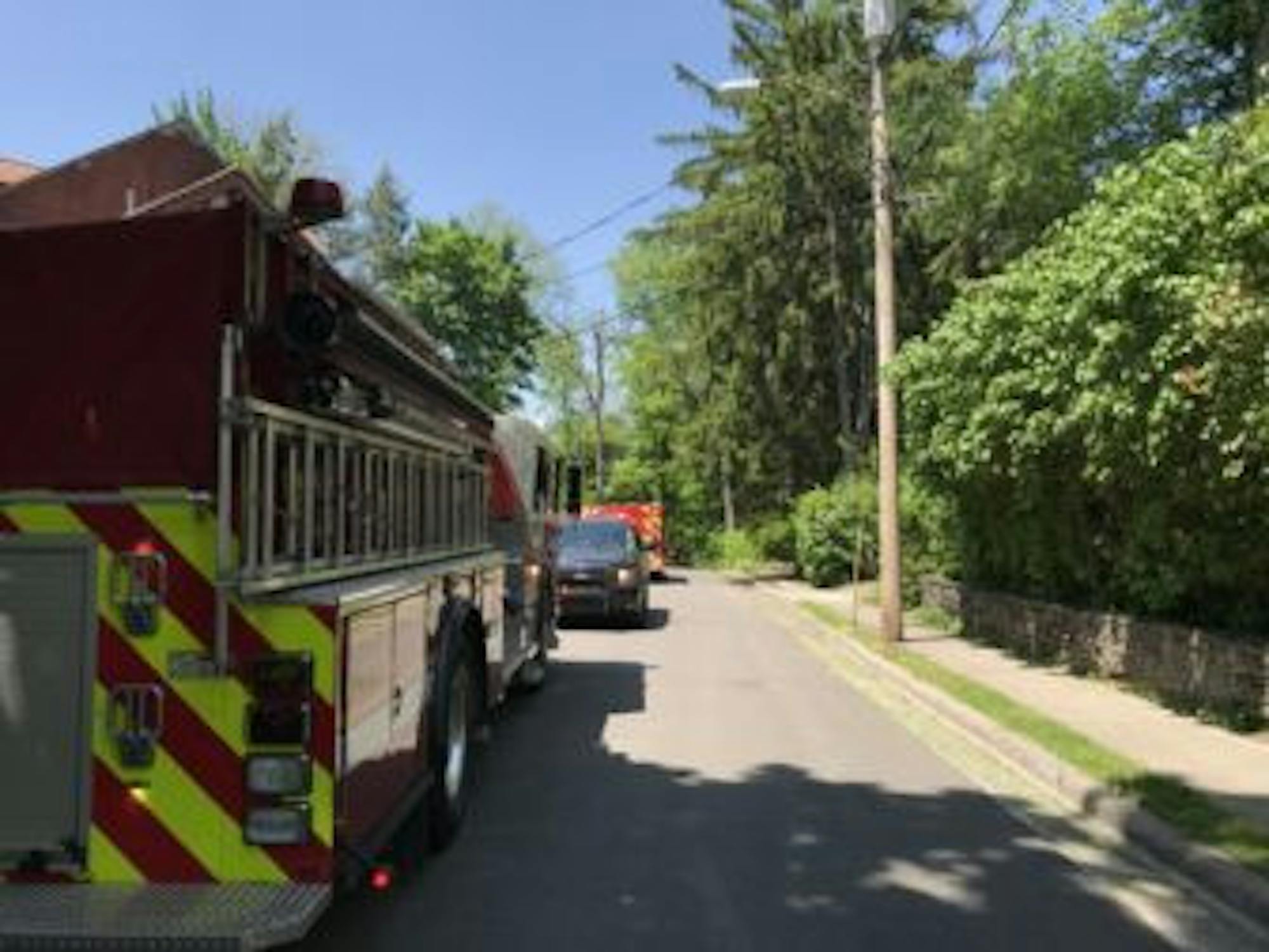 The Ithaca Fire Department joined a search of the Fall Creek gorge following a report of a body in the water on Friday, May 25, 2018.