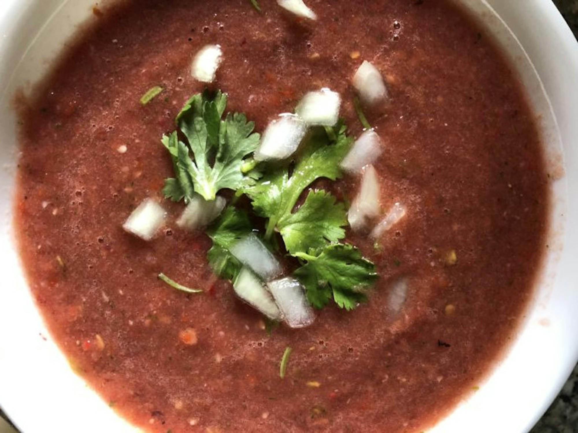 Homemade tomato and onion salsa (Brianna Johnson, Sun Contributor)