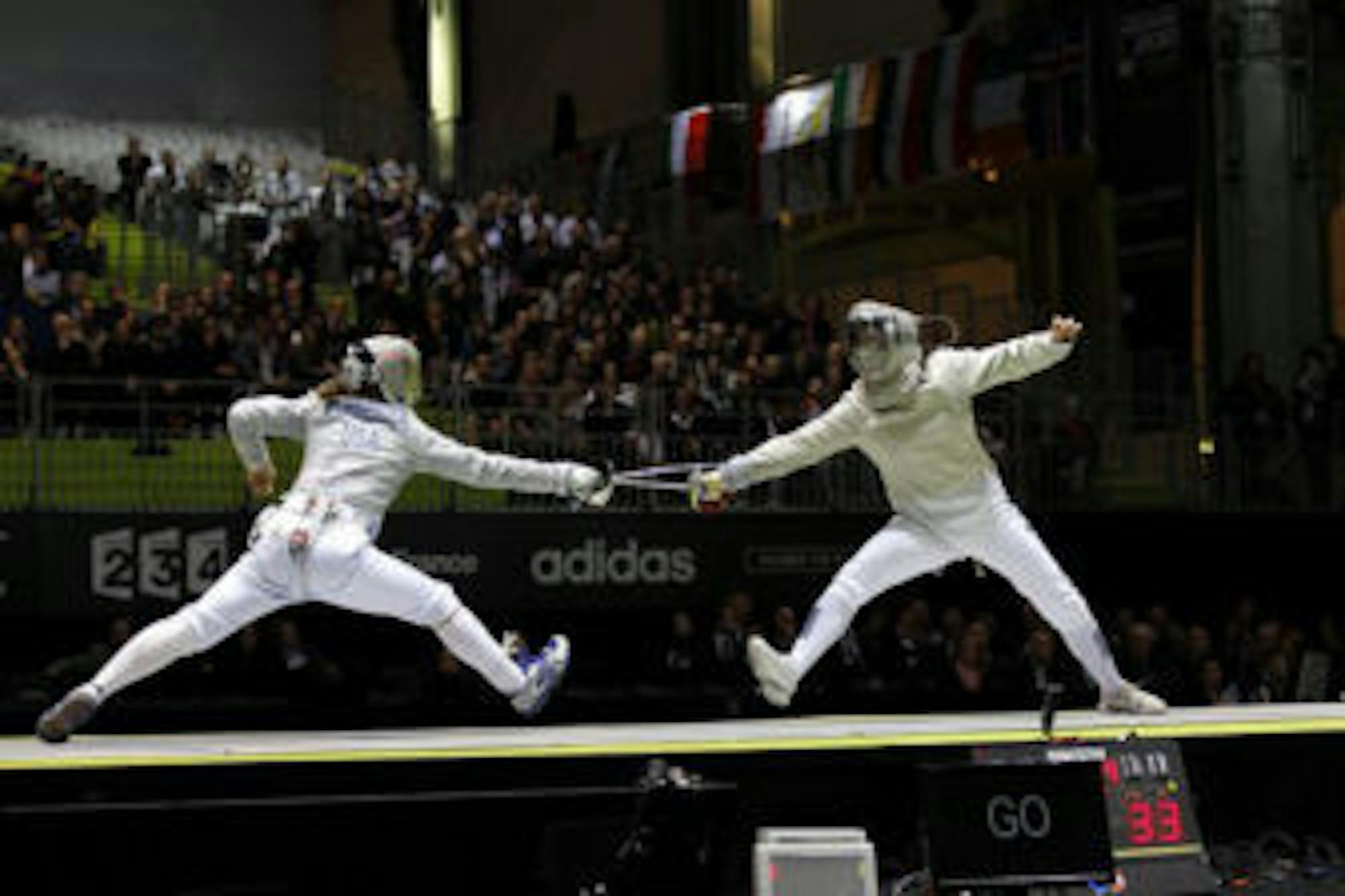 Schneider competing at the 2010 World Championships in Paris.