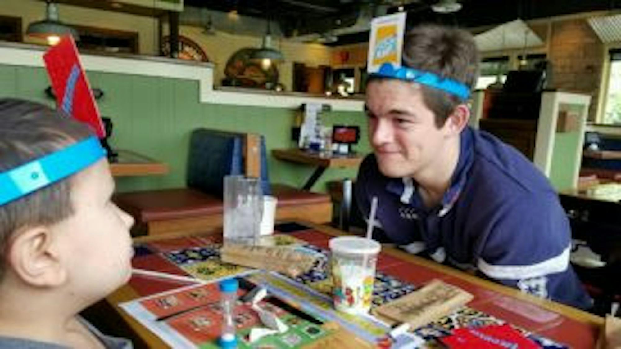 Cameron Yates '18 and young Officer Colin have a lot in common, according to Yates.